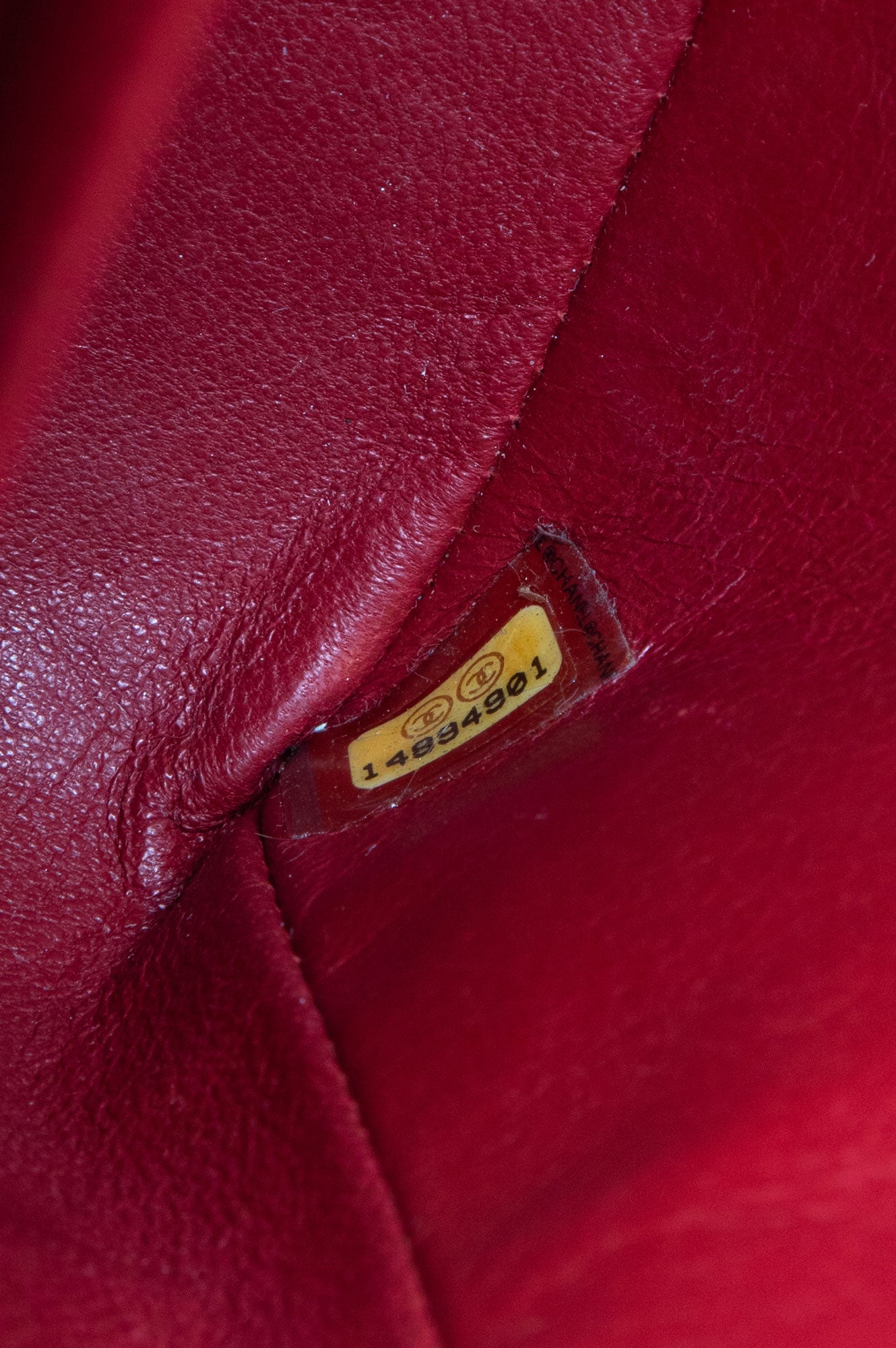 Chanel Red Caviar Maxi Classic Double Flap Bag