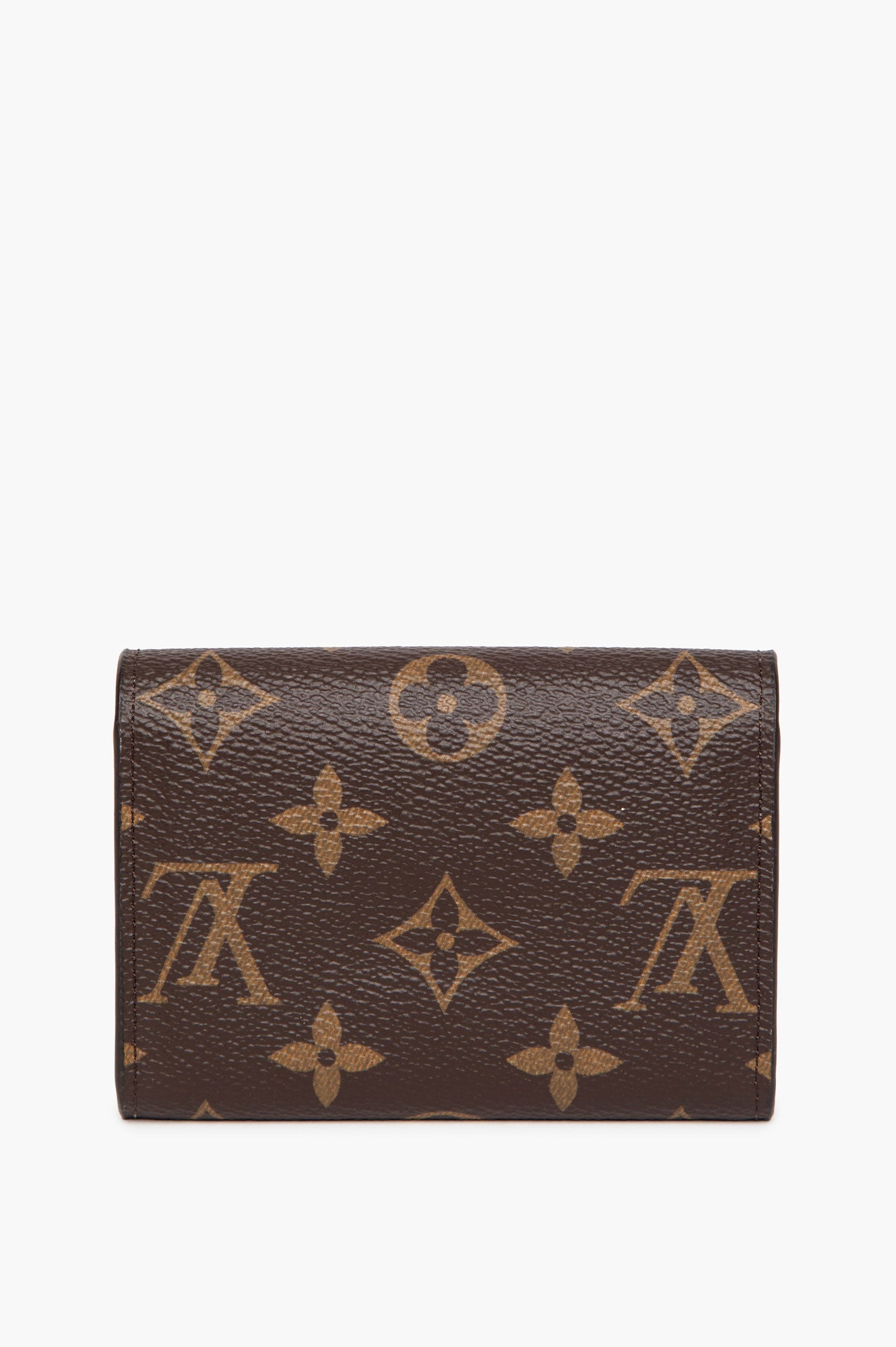 Louis Vuitton Light Pink Leather Lined Monogram Canvas Rosalie Coin Purse
