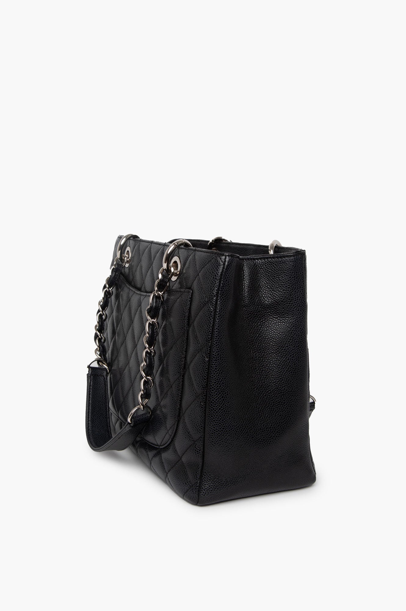 Chanel Black Caviar GST Grand Shopping Tote Bag