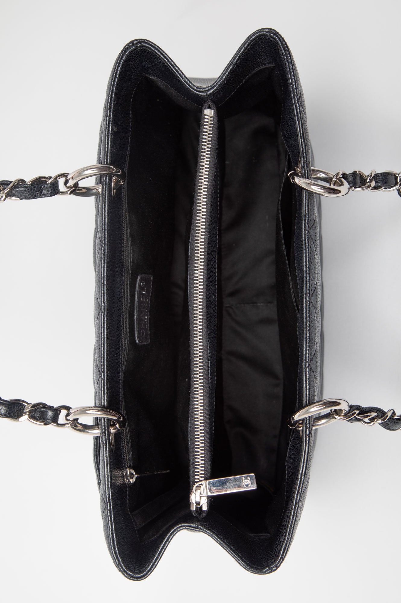 Chanel Black Caviar GST Grand Shopping Tote Bag
