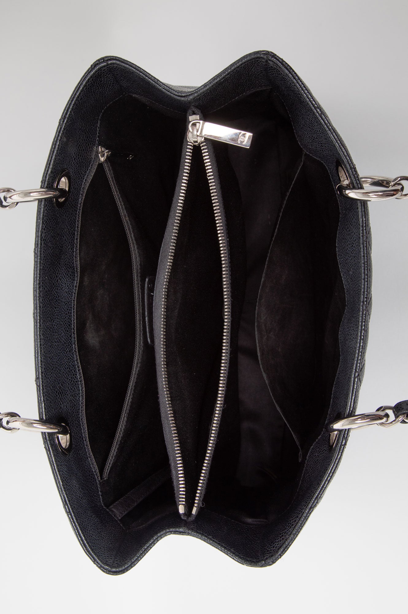Chanel Black Caviar GST Grand Shopping Tote Bag