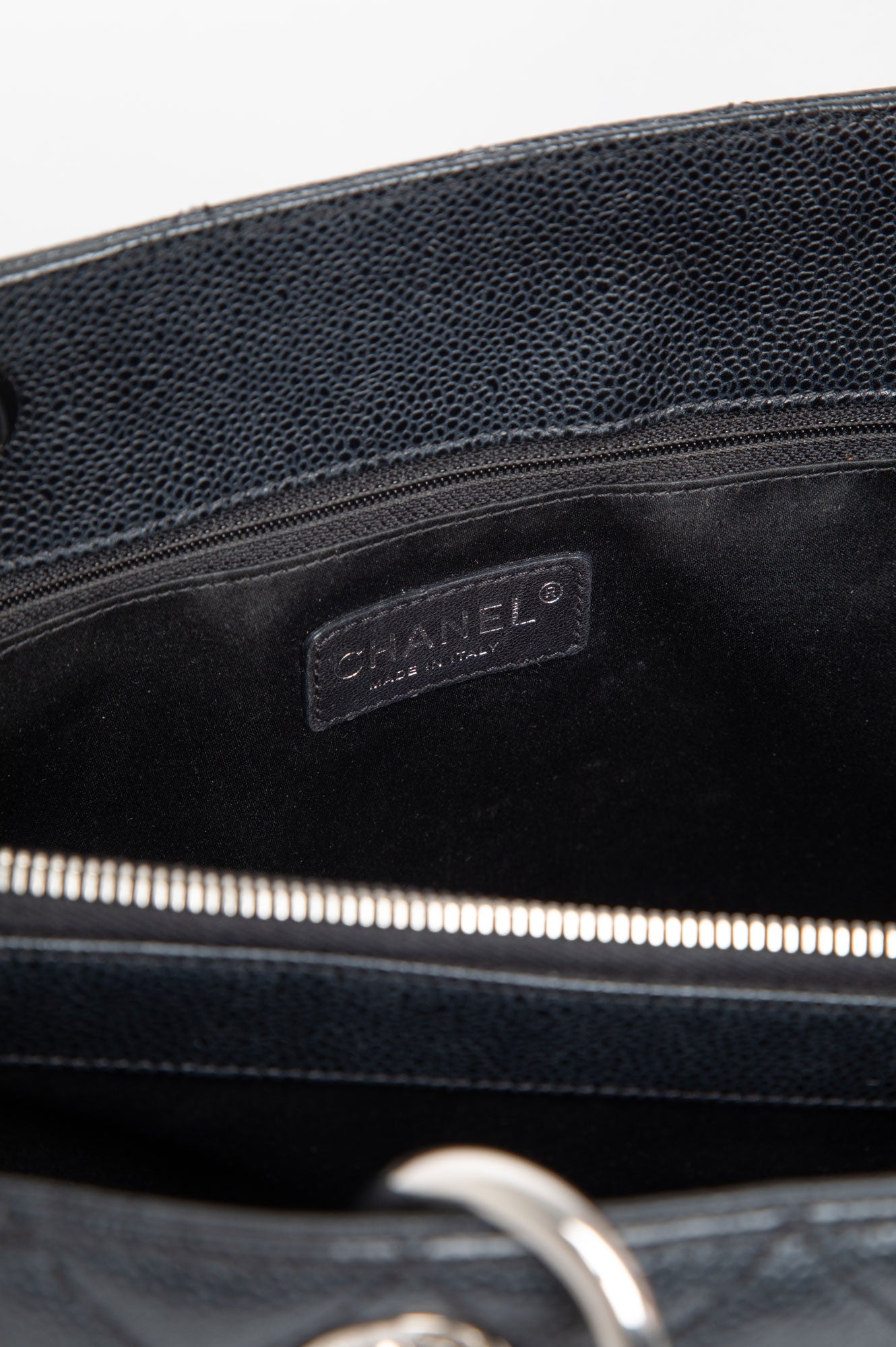 Chanel Black Caviar GST Grand Shopping Tote Bag