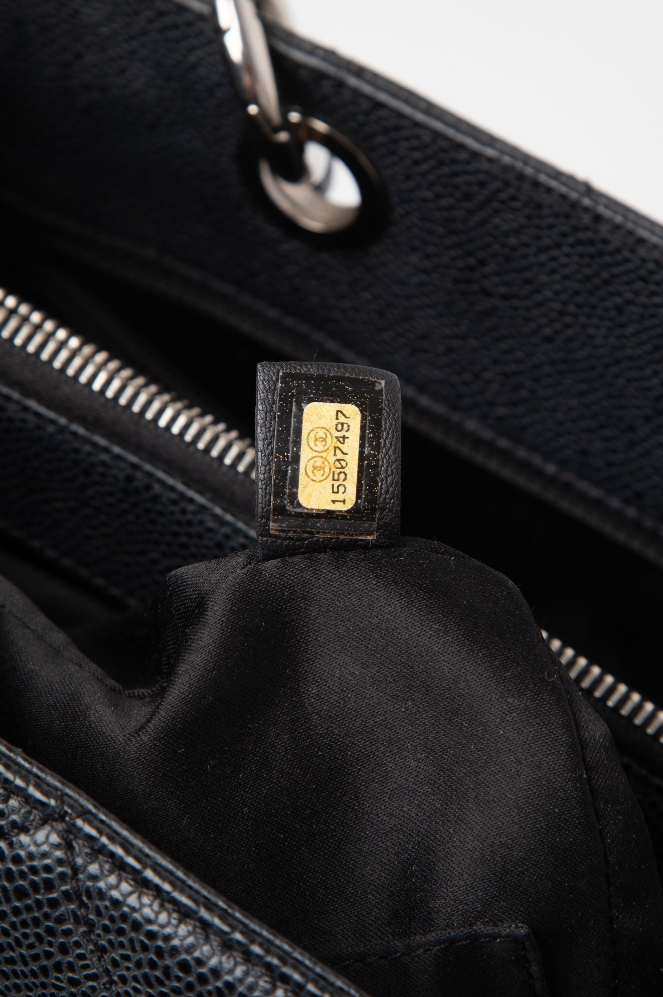 Chanel Black Caviar GST Grand Shopping Tote Bag