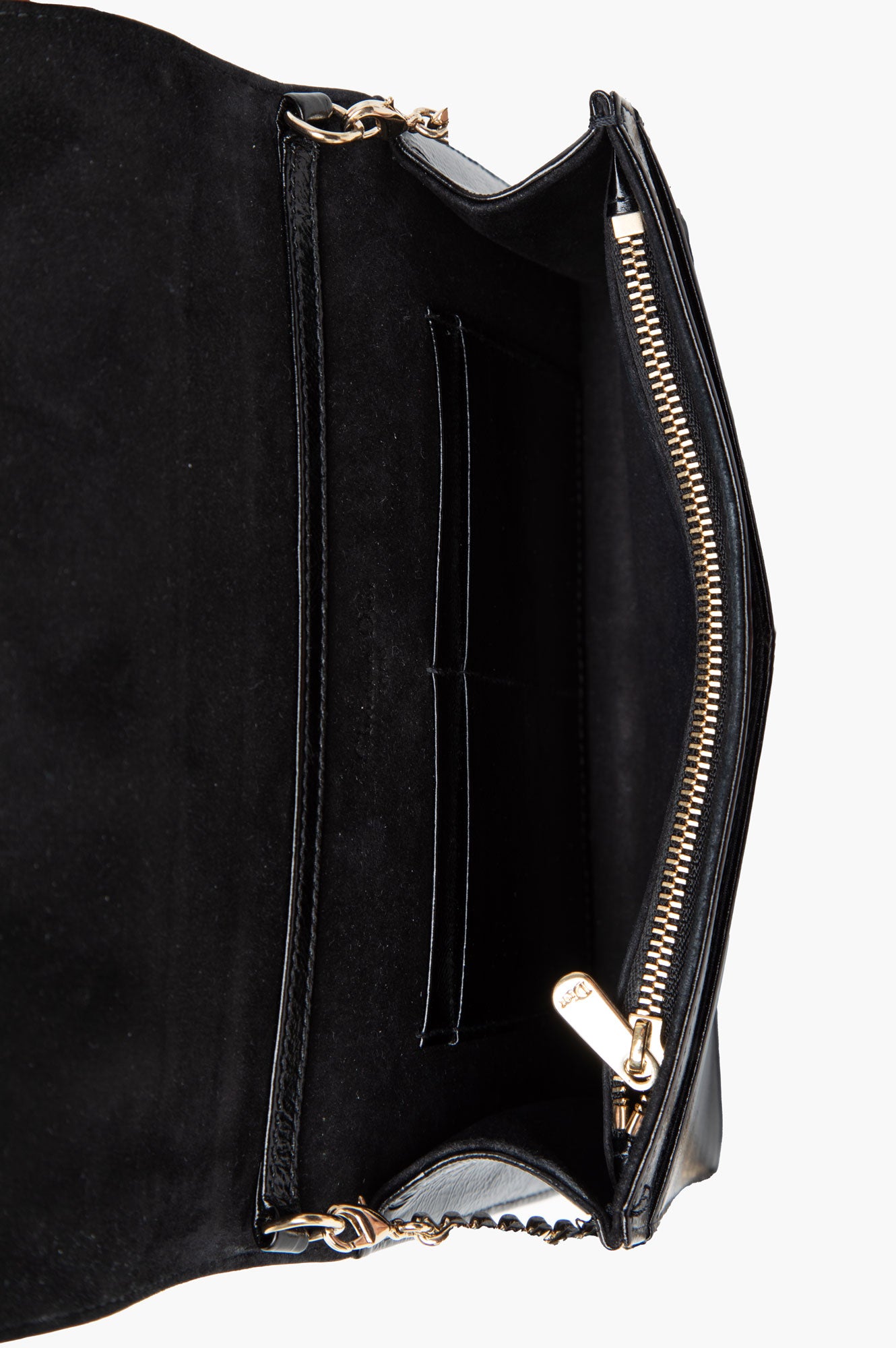 Christian Dior Black Diorama Wallet on Chain Pouch