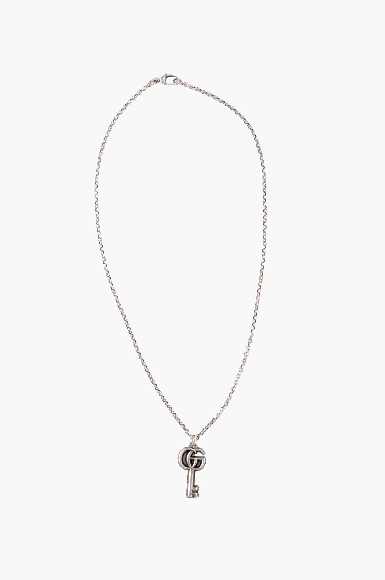 Gucci GG Marmont Sterling Silver Key Necklace