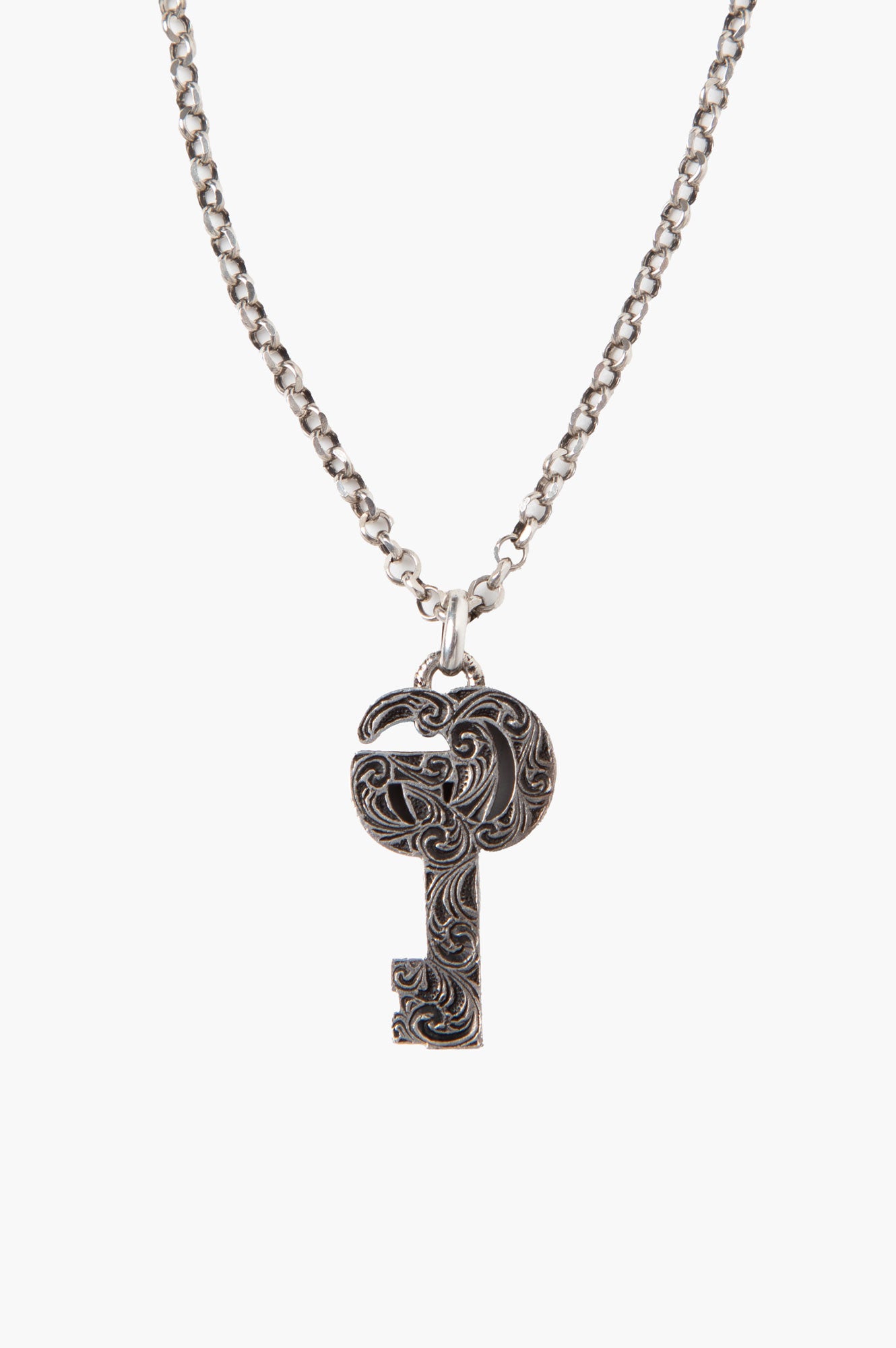 Gucci GG Marmont Sterling Silver Key Necklace