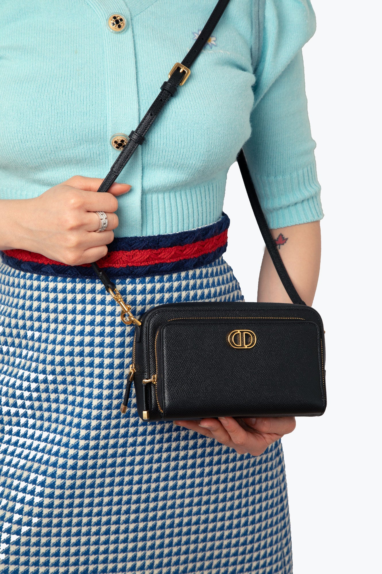 Christian Dior Caro Double Pouch