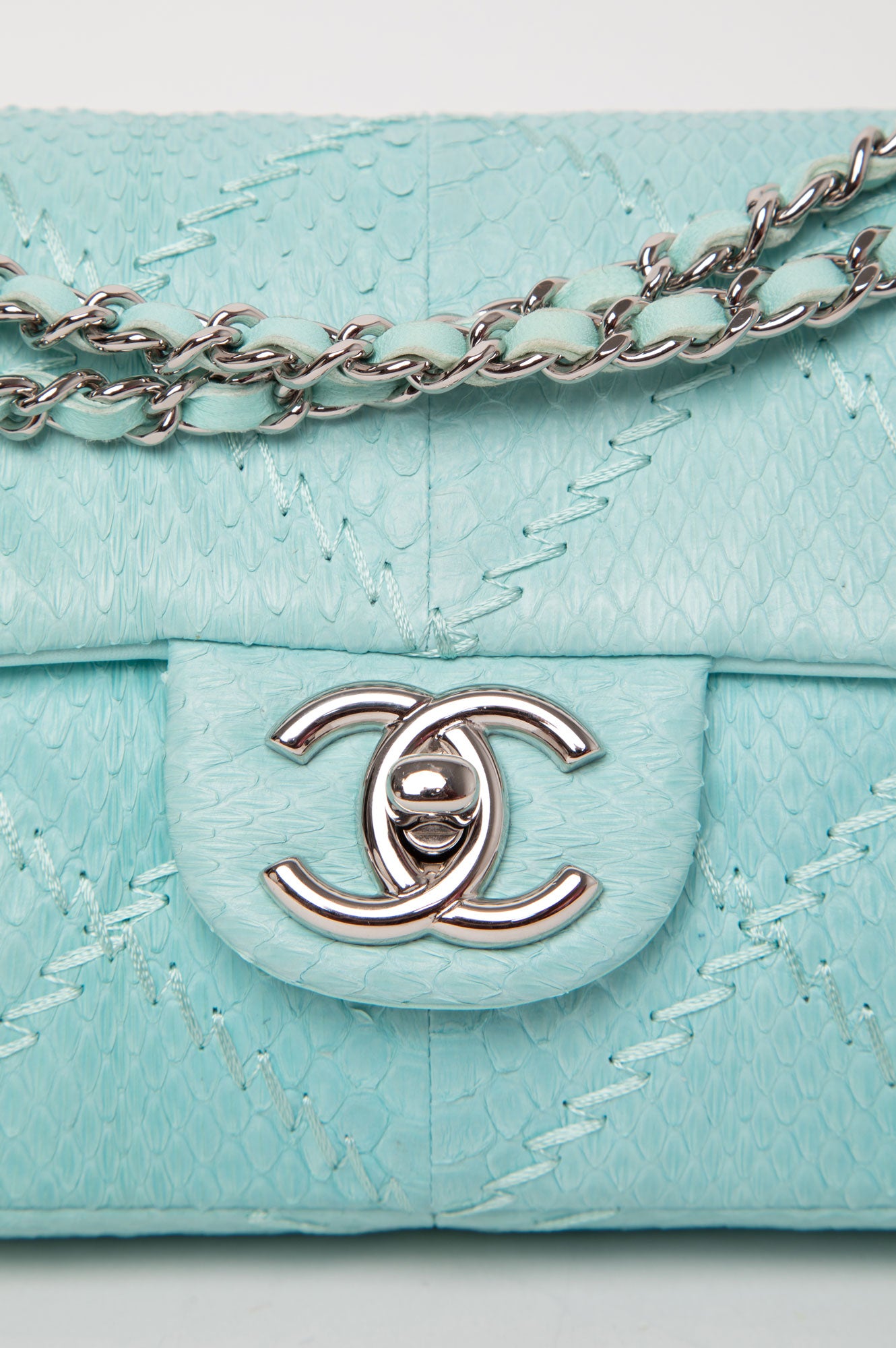 Chanel Blue Ultimate Stitch EW Flap Bag