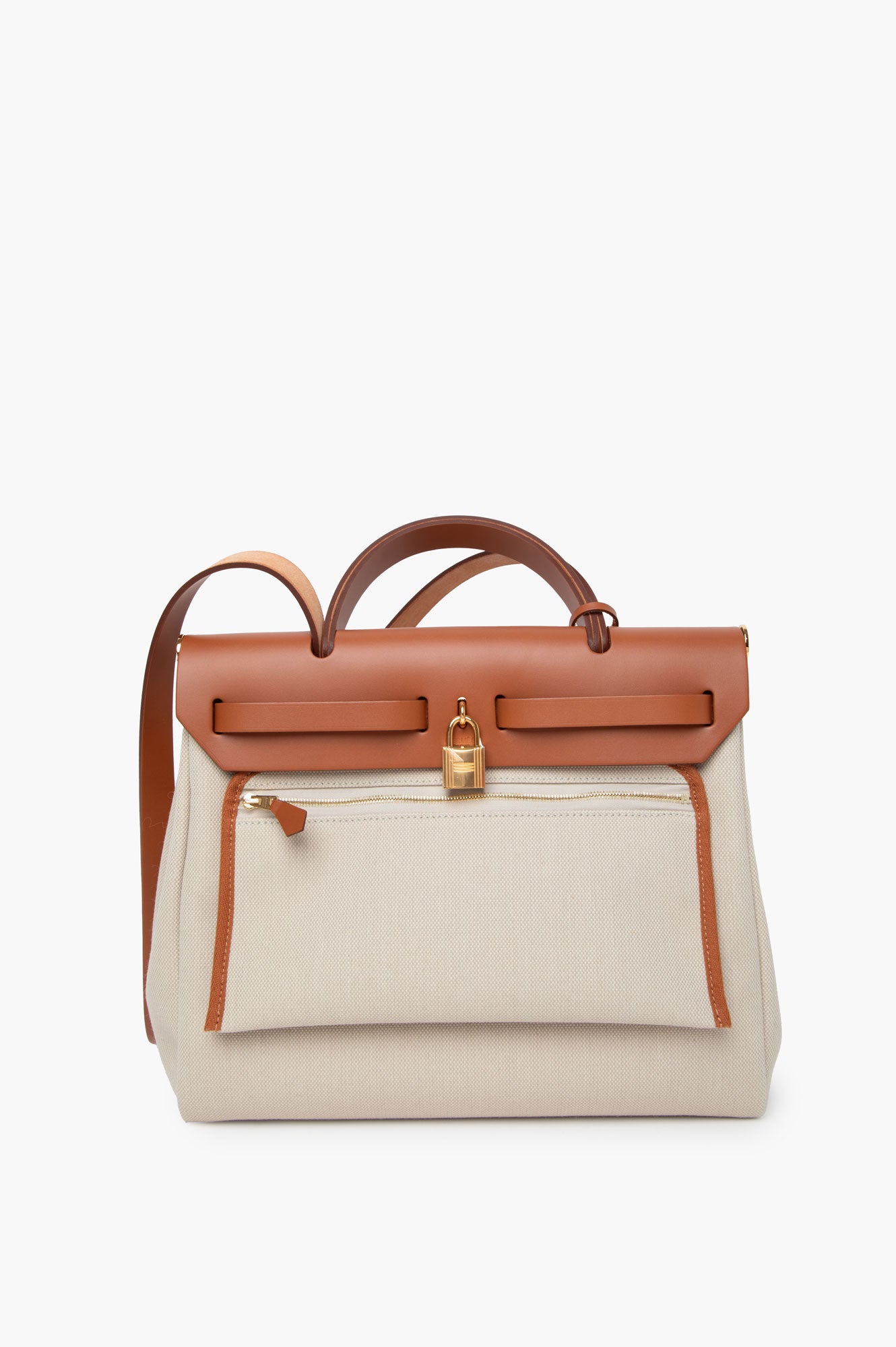 Hermes Toile Militaire & Vache Hunter Herbag Zip 31