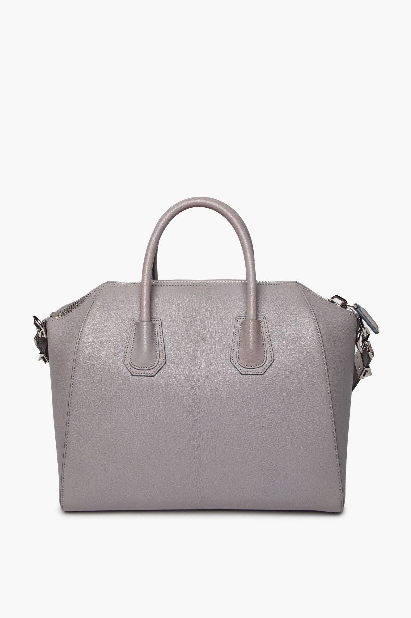 Givenchy Grey Grained Leather Medium Antigona Bag