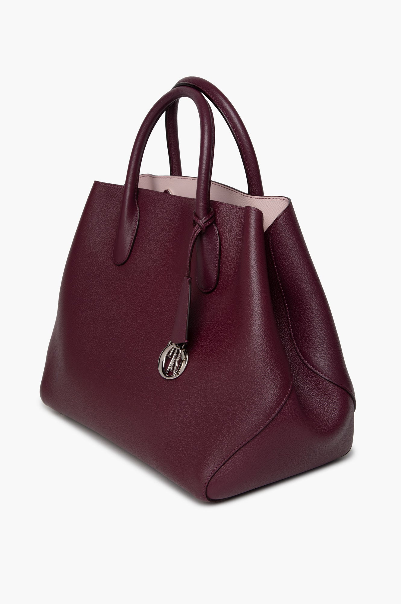 Christian Dior Burgundy Purple Open Bar Tote