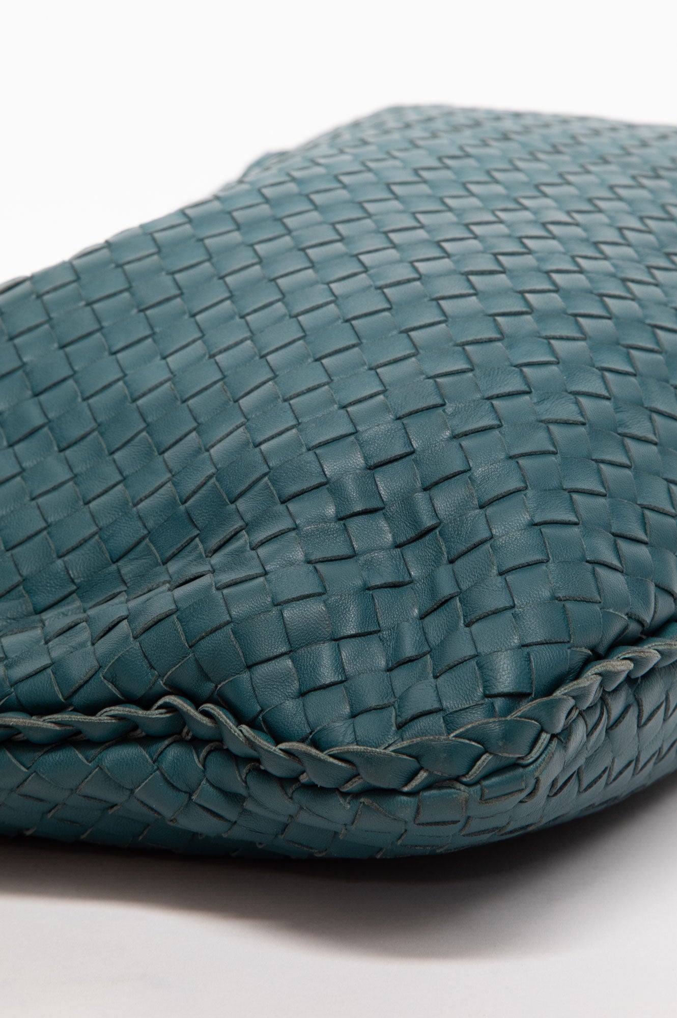 Bottega Veneta Brighton Green Nappa Intrecciato Large Veneta Hobo Bag