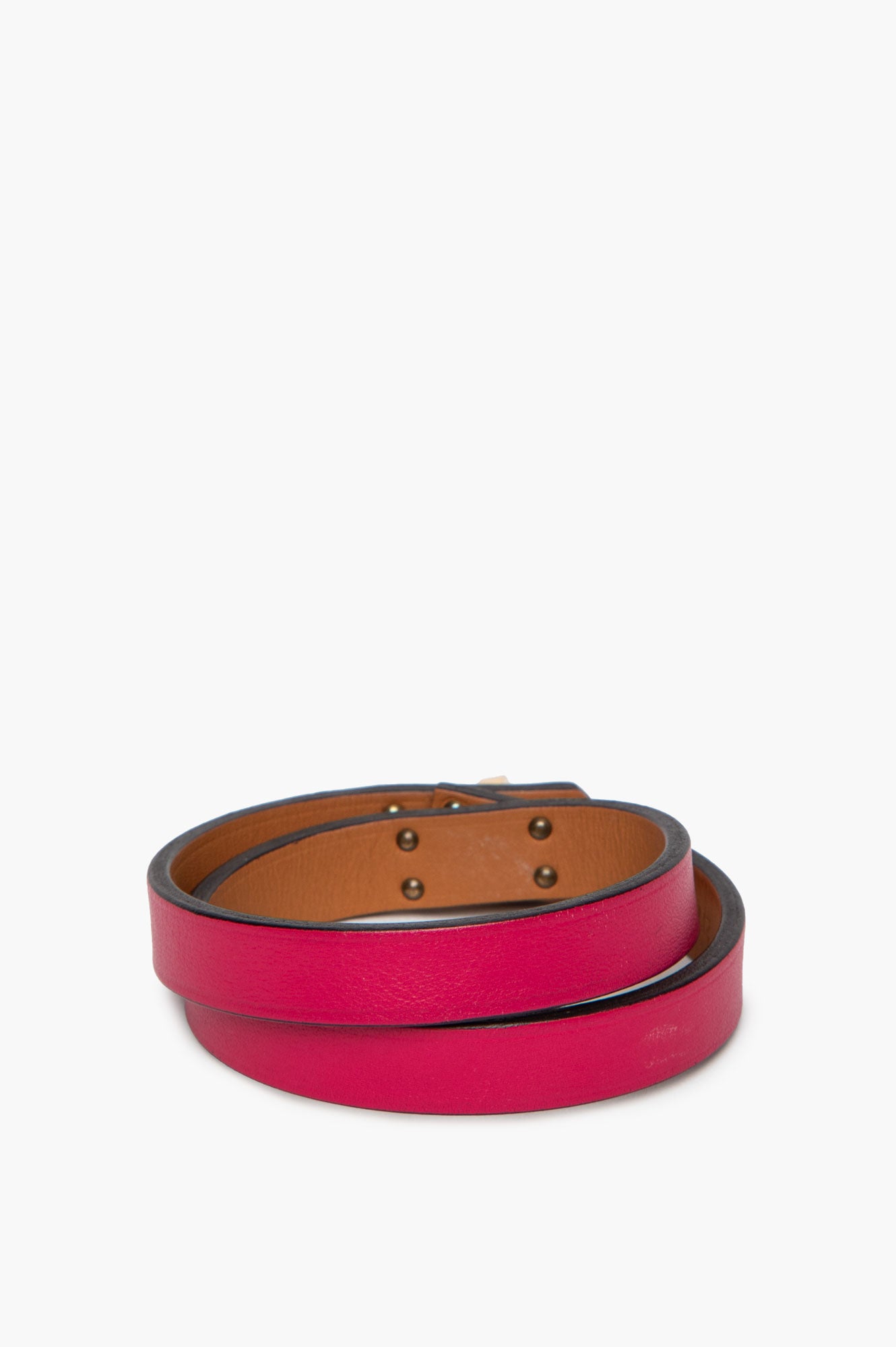 Hermès Yellow Gold Plated Framboise Mini Kelly Double Tour Bracelet