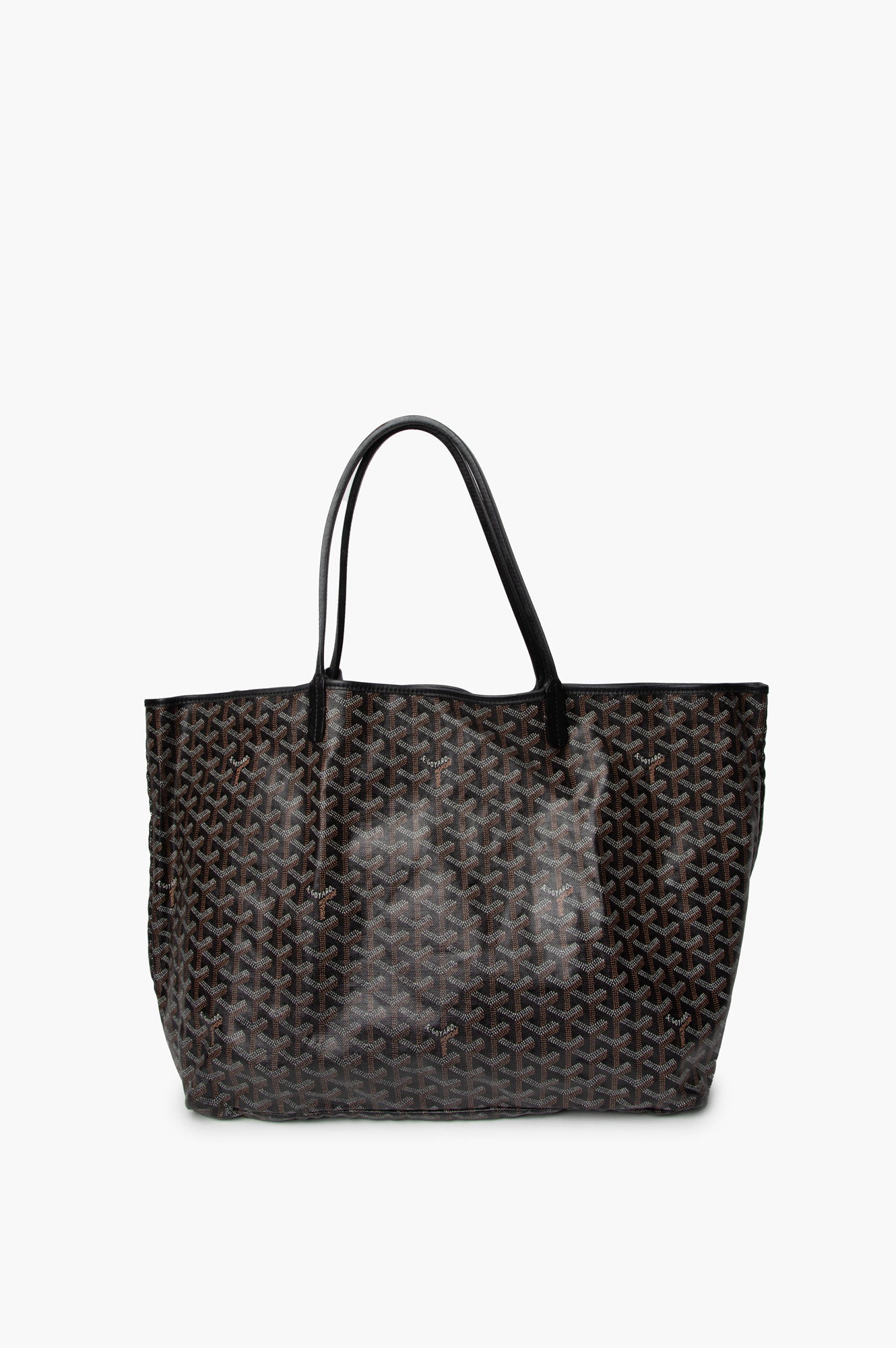 Goyard Black Goyardine Saint Louis GM Bag