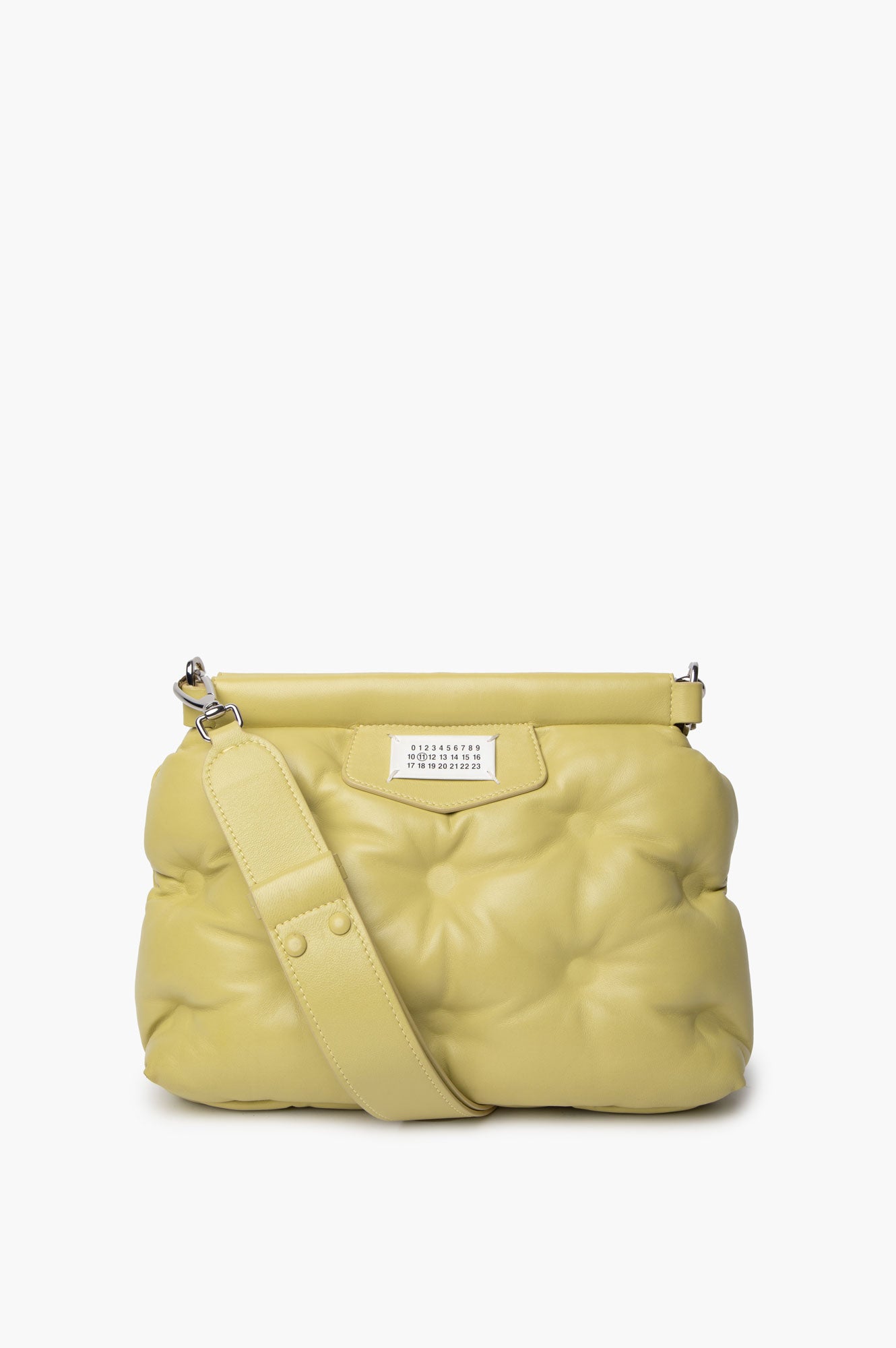 Maison Margiela Medium Lime Green Glam Slam Classique Shoulder Bag