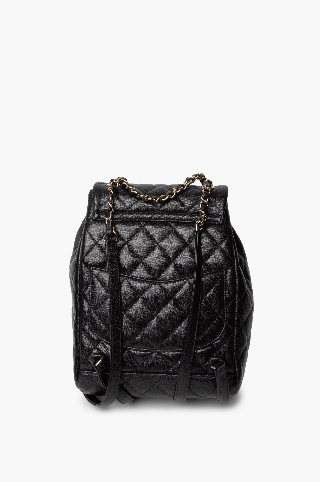 Chanel Black Caviar Quilted Urban Spirit Backpack