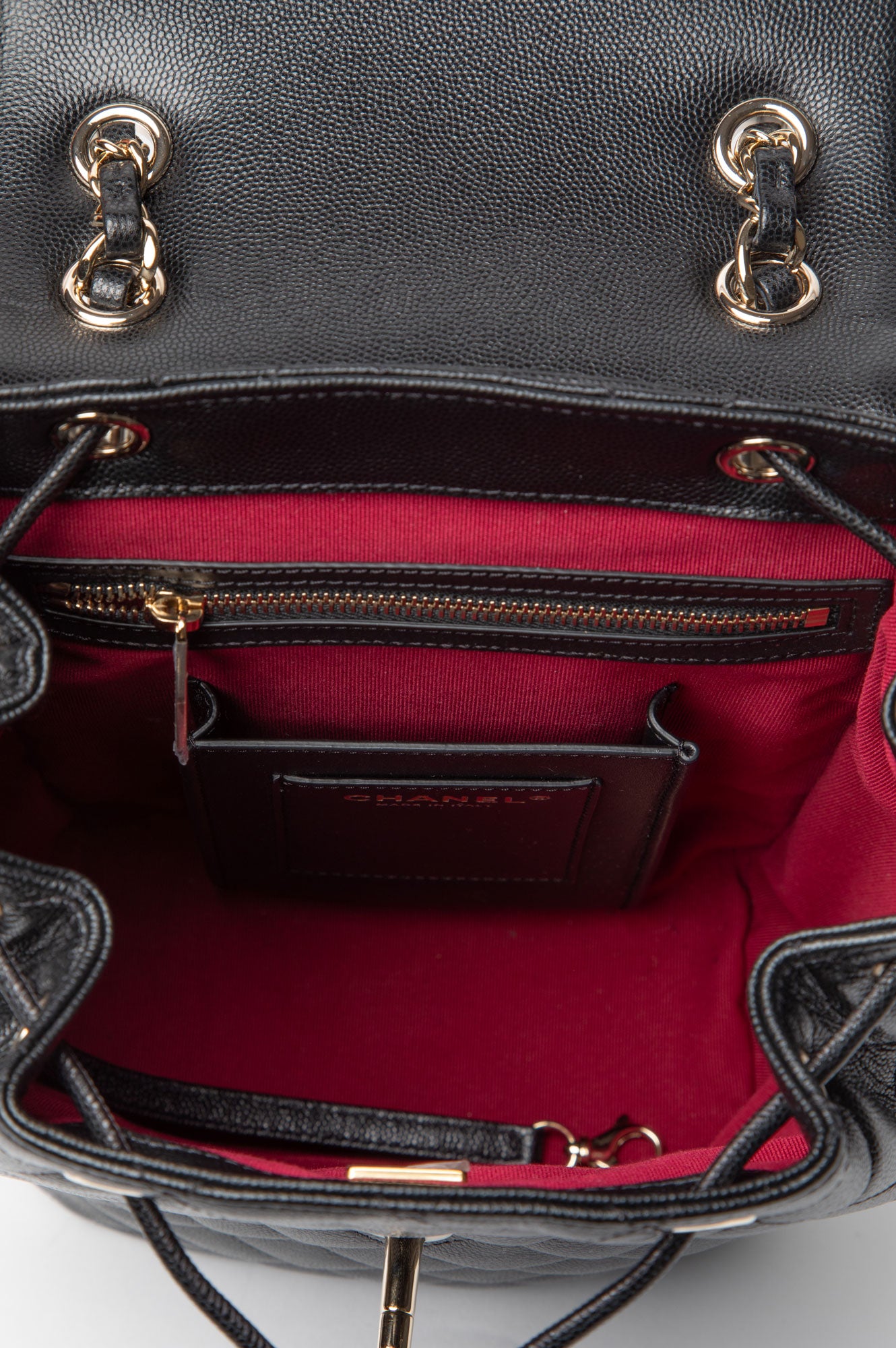 Chanel Black Caviar Quilted Urban Spirit Backpack