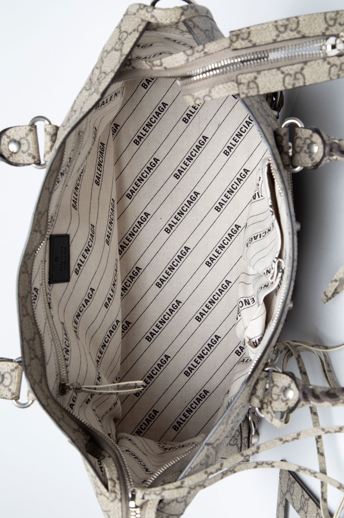 Gucci X Balenciaga GG Supreme Neo Classic City Bag