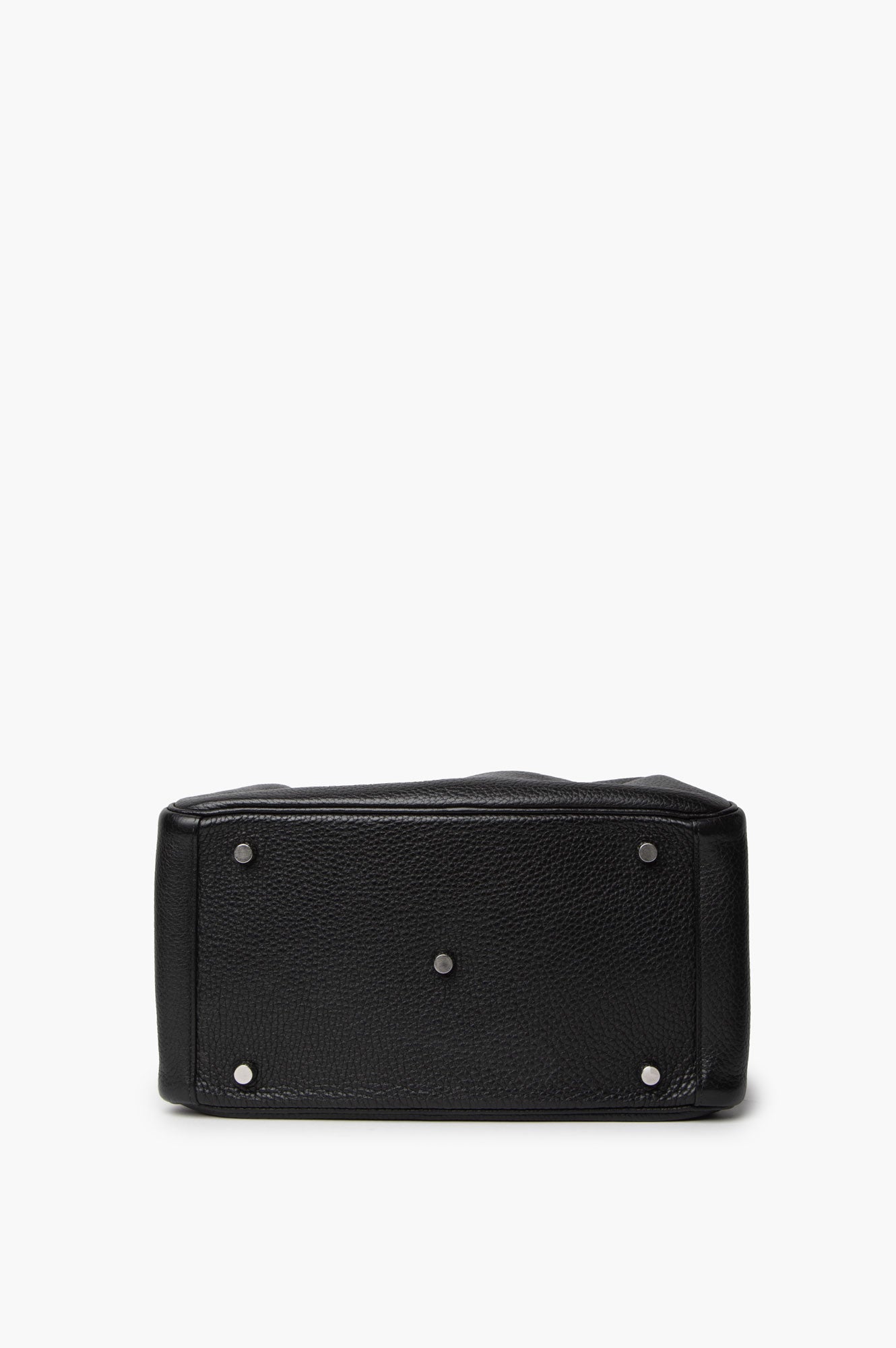 Hermes 2015 Black Clemence SHW Lindy 30 Shoulder Bag