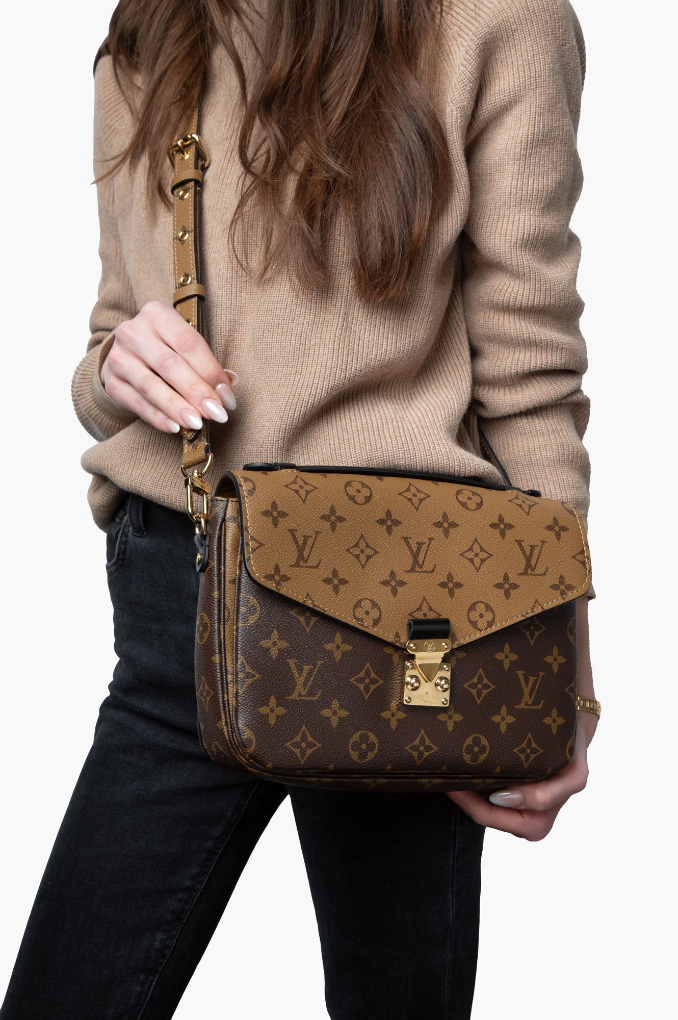 Louis Vuitton Monogram Reverse Metis Pochette Bag