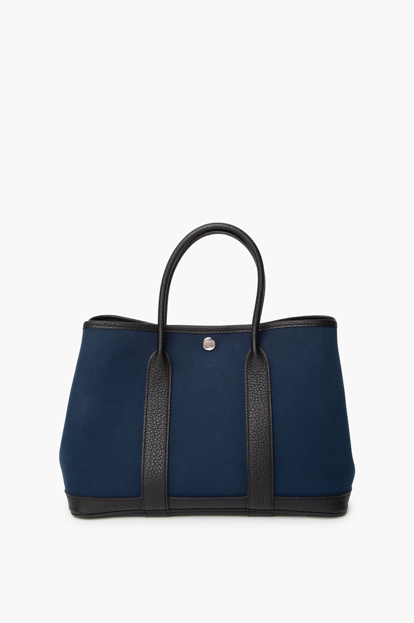Hermes 2018 Blue Garden Party 30 Canvas Tote Bag