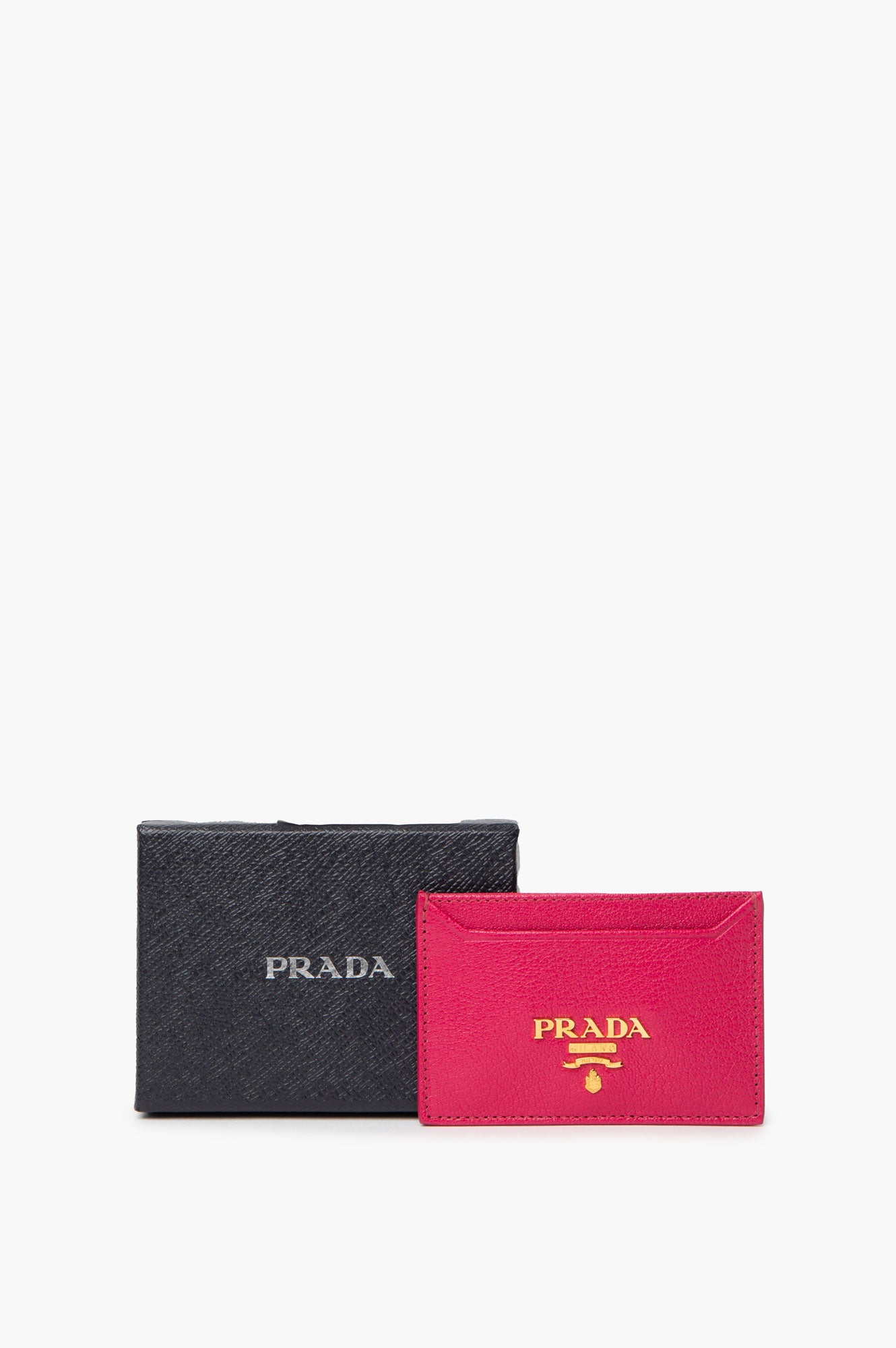 Prada Pink Saffiano Card Holder