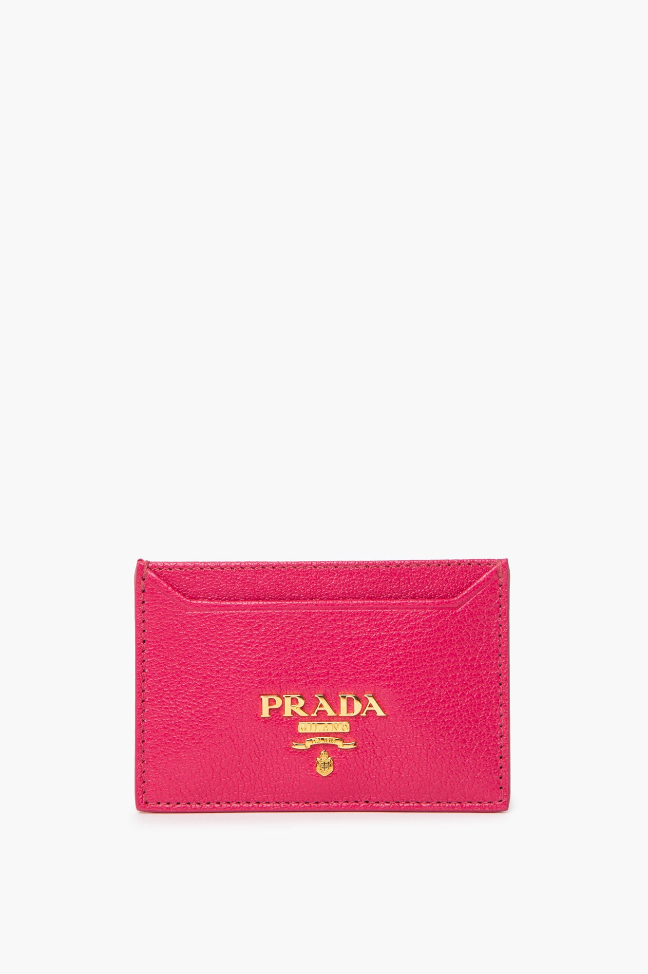 Prada Pink Saffiano Card Holder