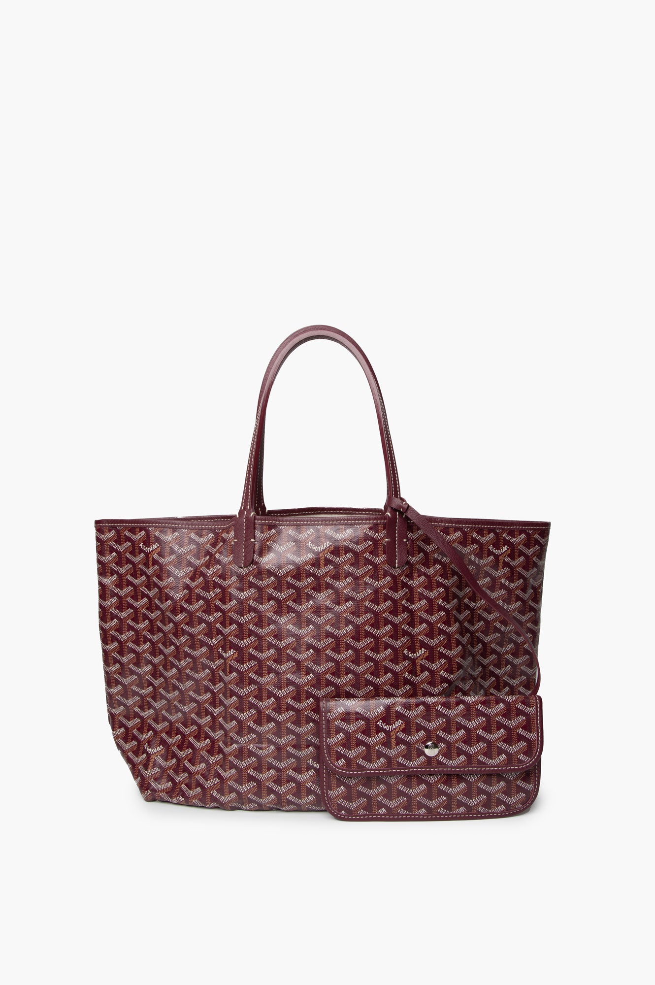 Goyard Red Goyardine Saint Louis MM Bag