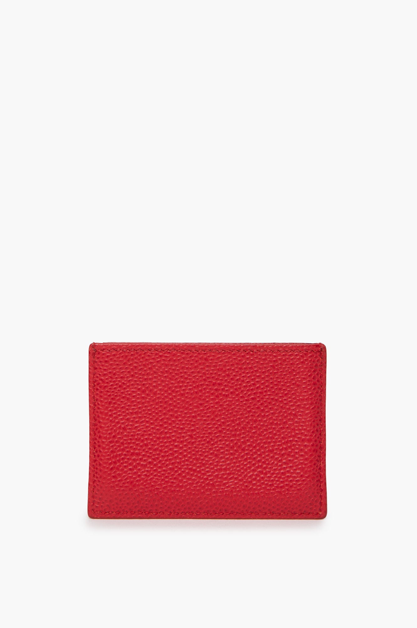 Thom Browne Red Pebbled Cardholder