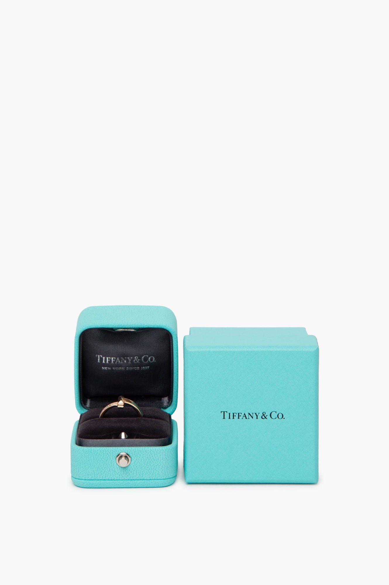 Tiffany T1 Rose Gold Diamond Ring Size 6