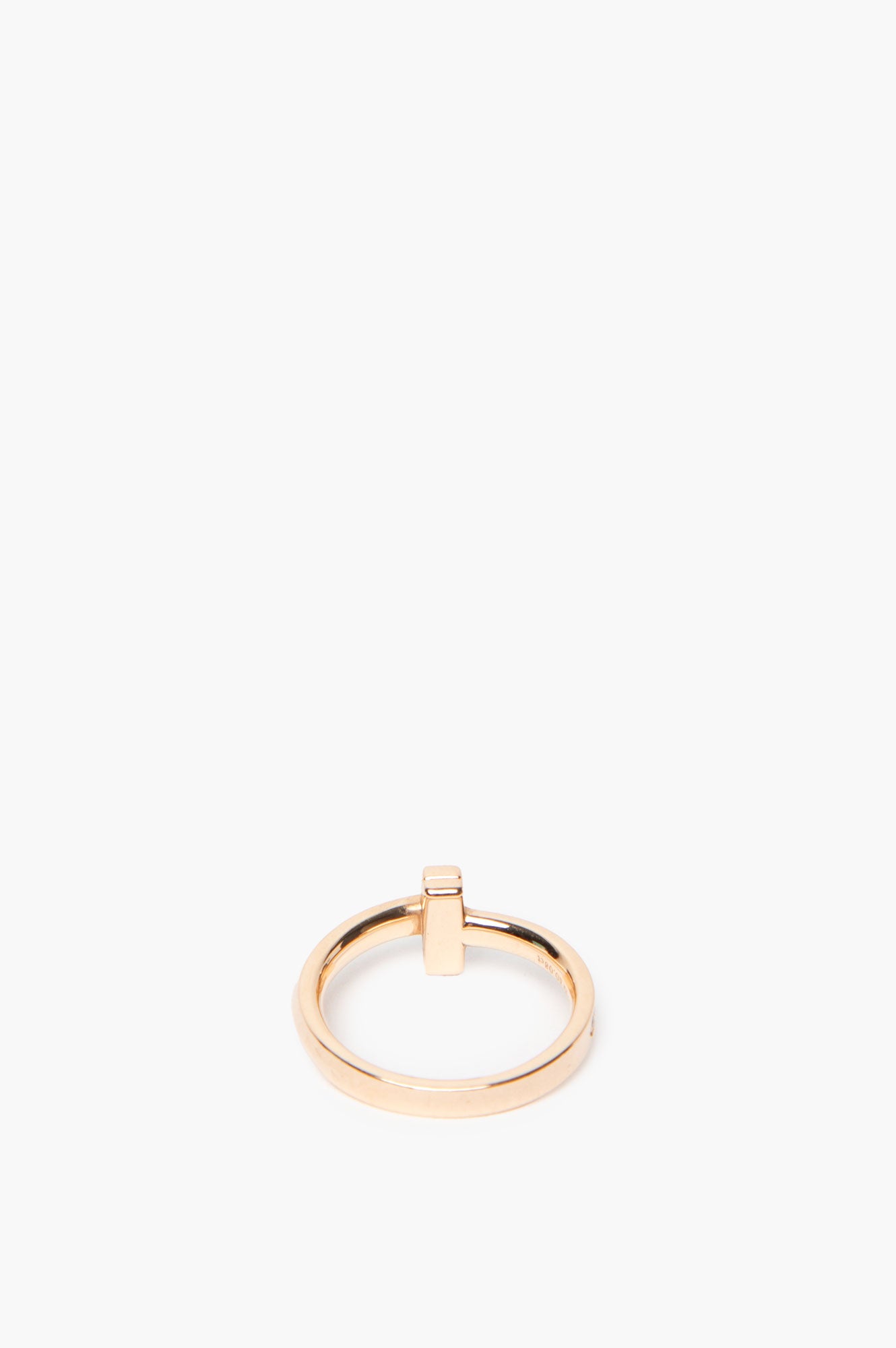 Tiffany T1 Rose Gold Diamond Ring Size 6