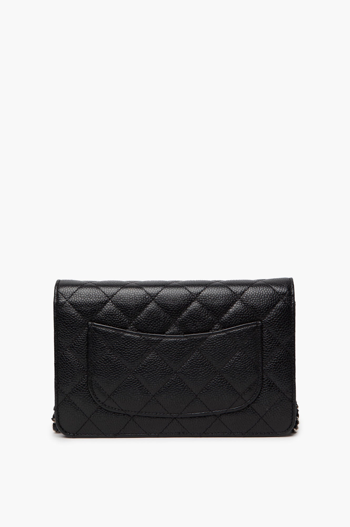 Chanel Black Caviar Wallet On Chain