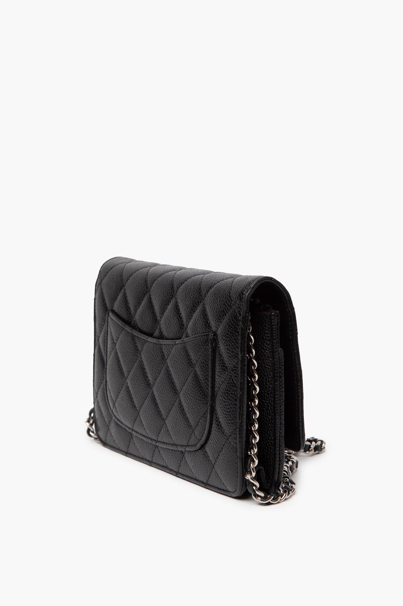 Chanel Black Caviar Wallet On Chain
