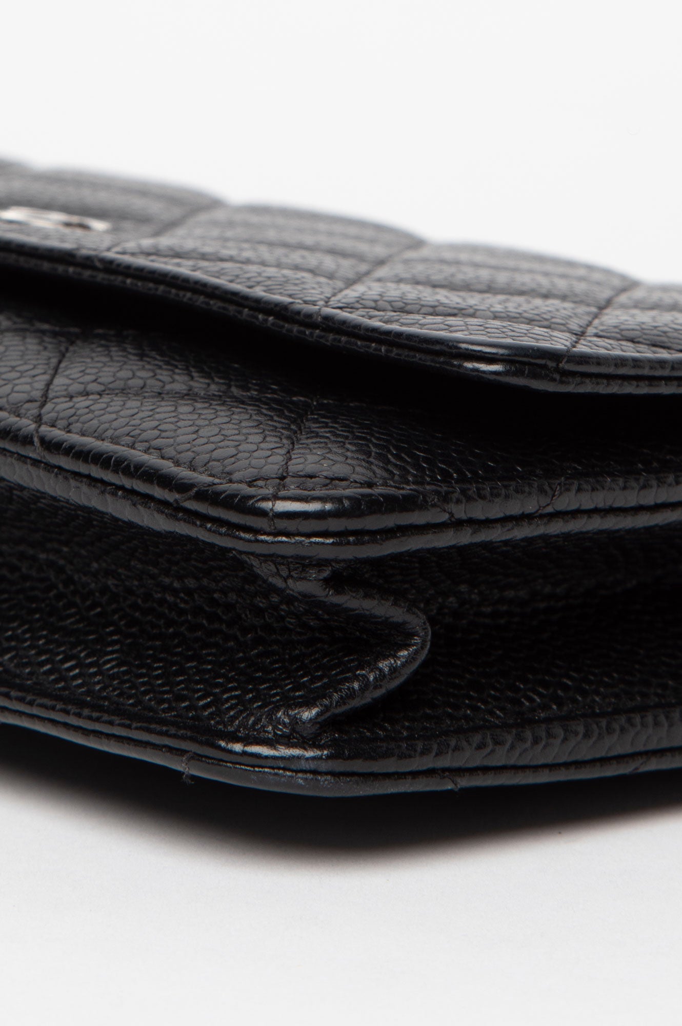 Chanel Black Caviar Wallet On Chain
