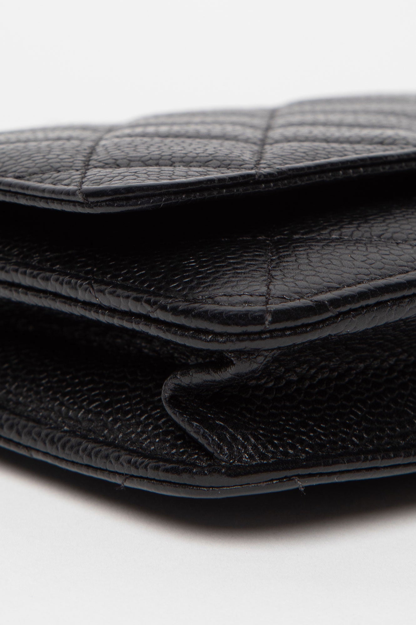 Chanel Black Caviar Wallet On Chain