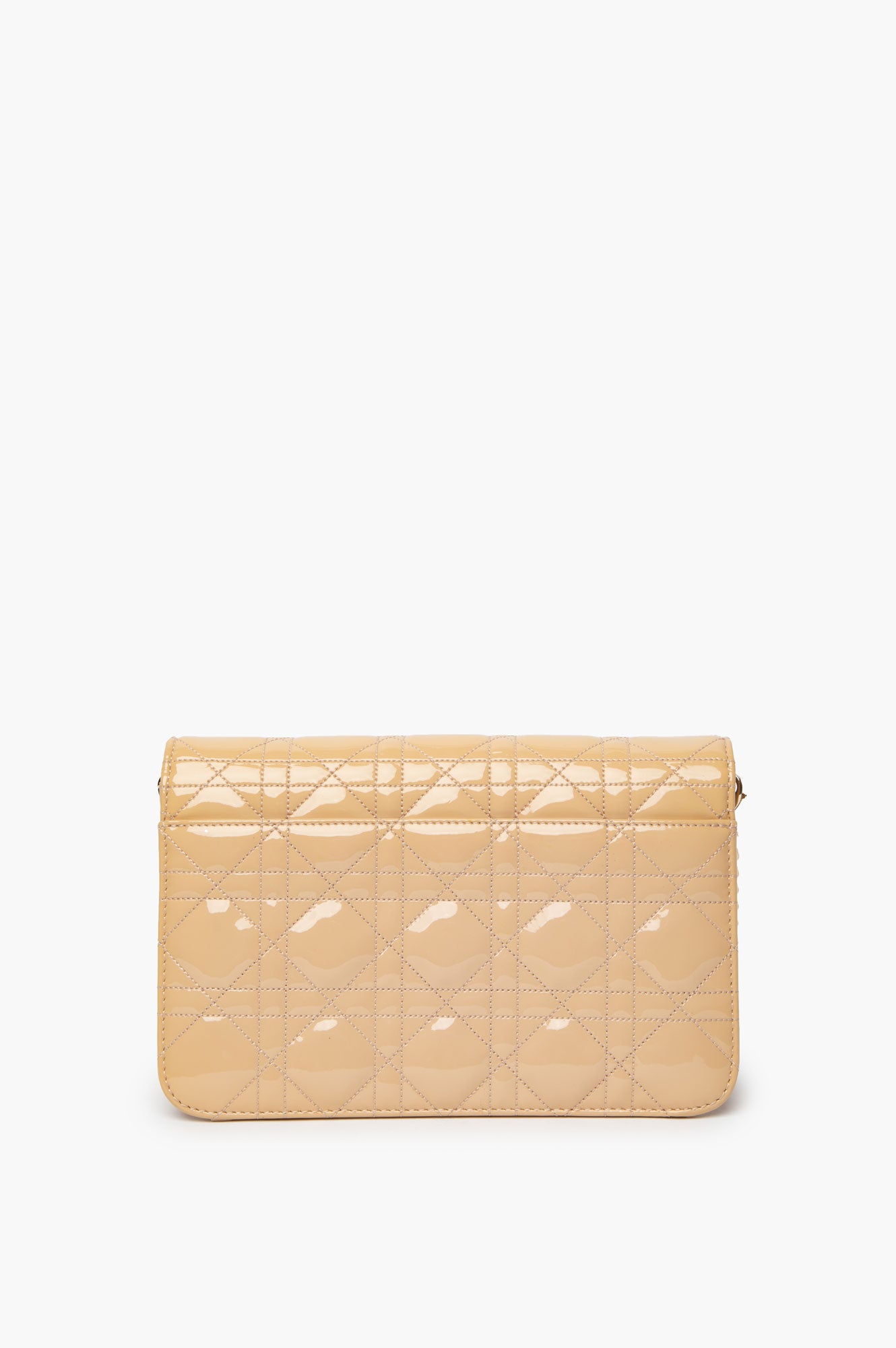 Christian Dior Miss Dior Yellow Patent Crossbody Bag