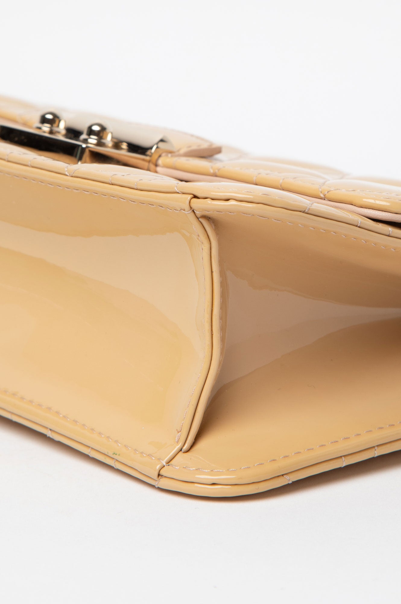 Christian Dior Miss Dior Yellow Patent Crossbody Bag