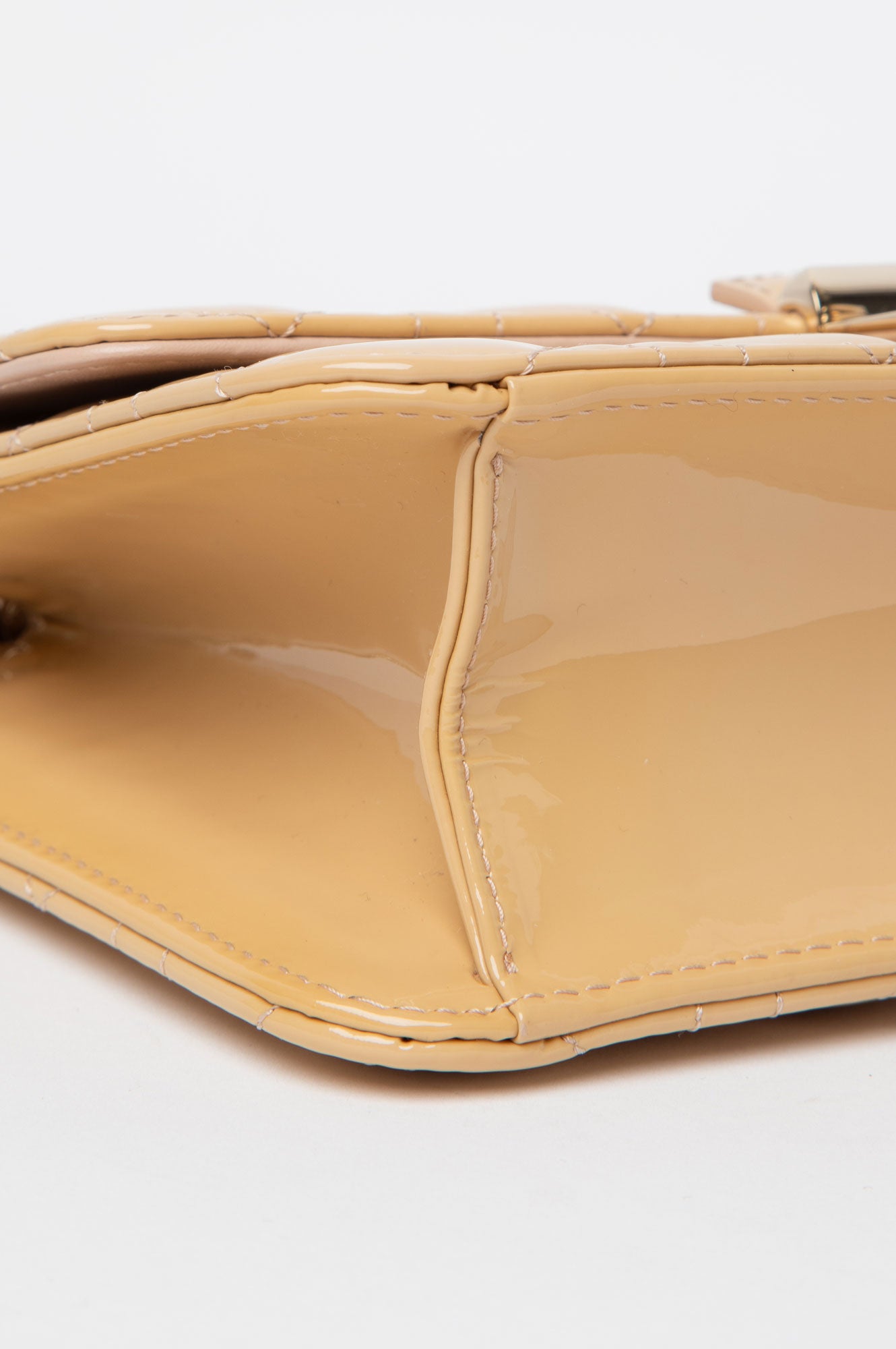 Christian Dior Miss Dior Yellow Patent Crossbody Bag