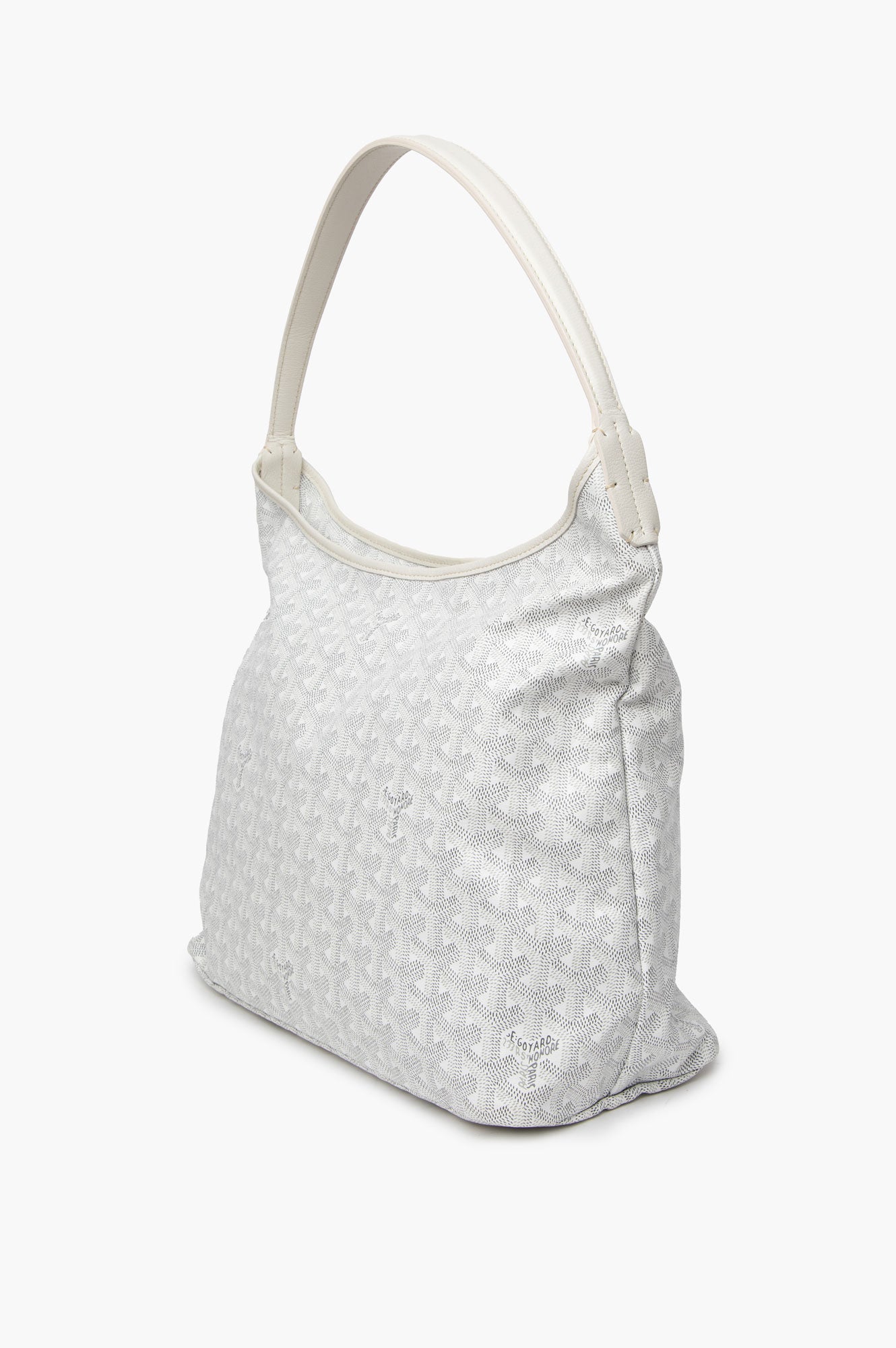 Goyard White Goyardine Bohème Hobo Bag