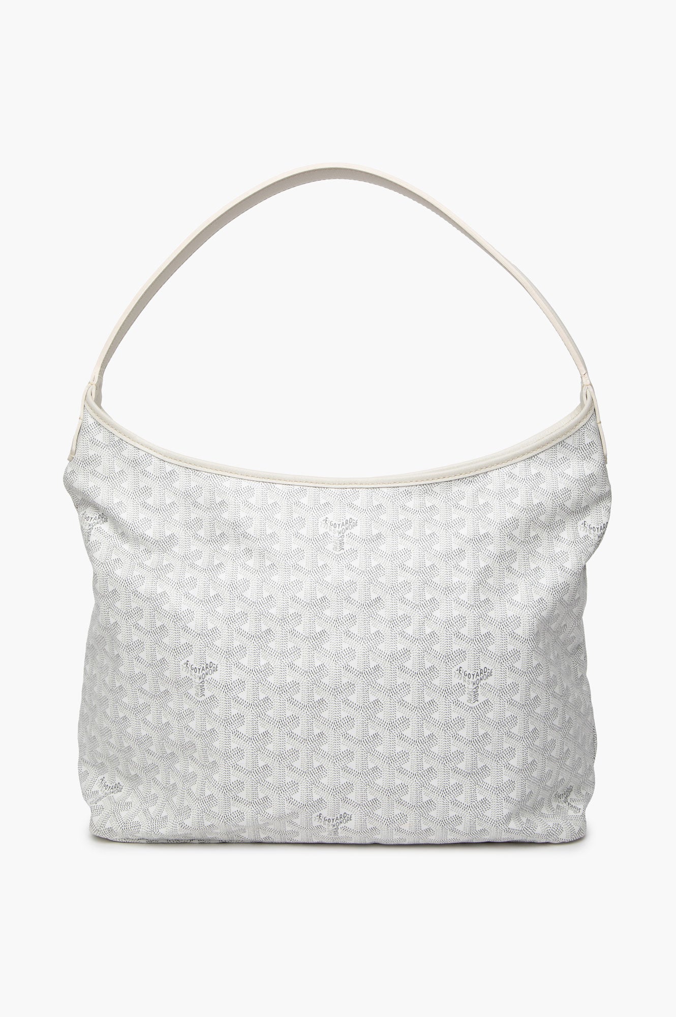 Goyard White Goyardine Bohème Hobo Bag