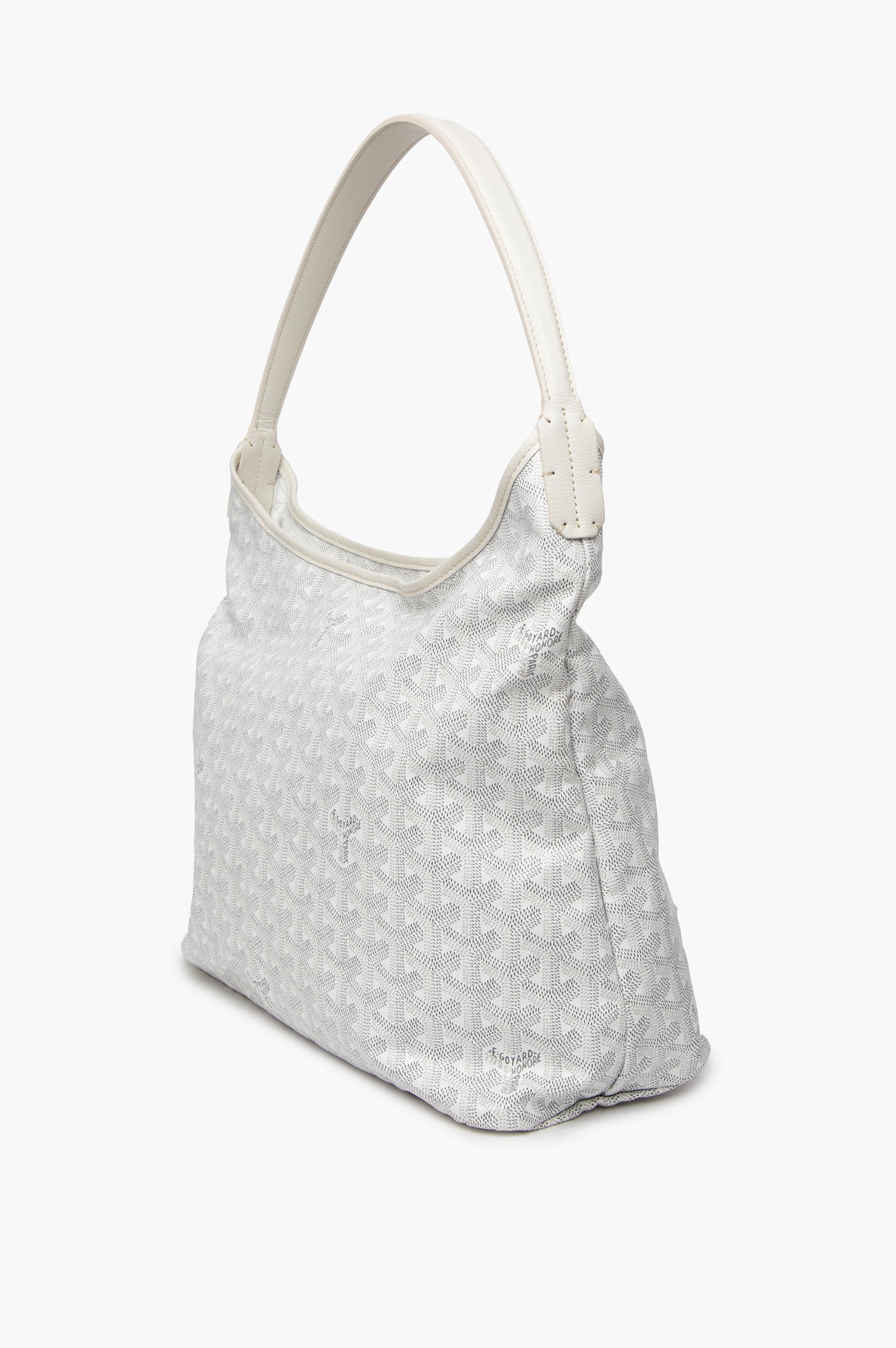 Goyard White Goyardine Bohème Hobo Bag