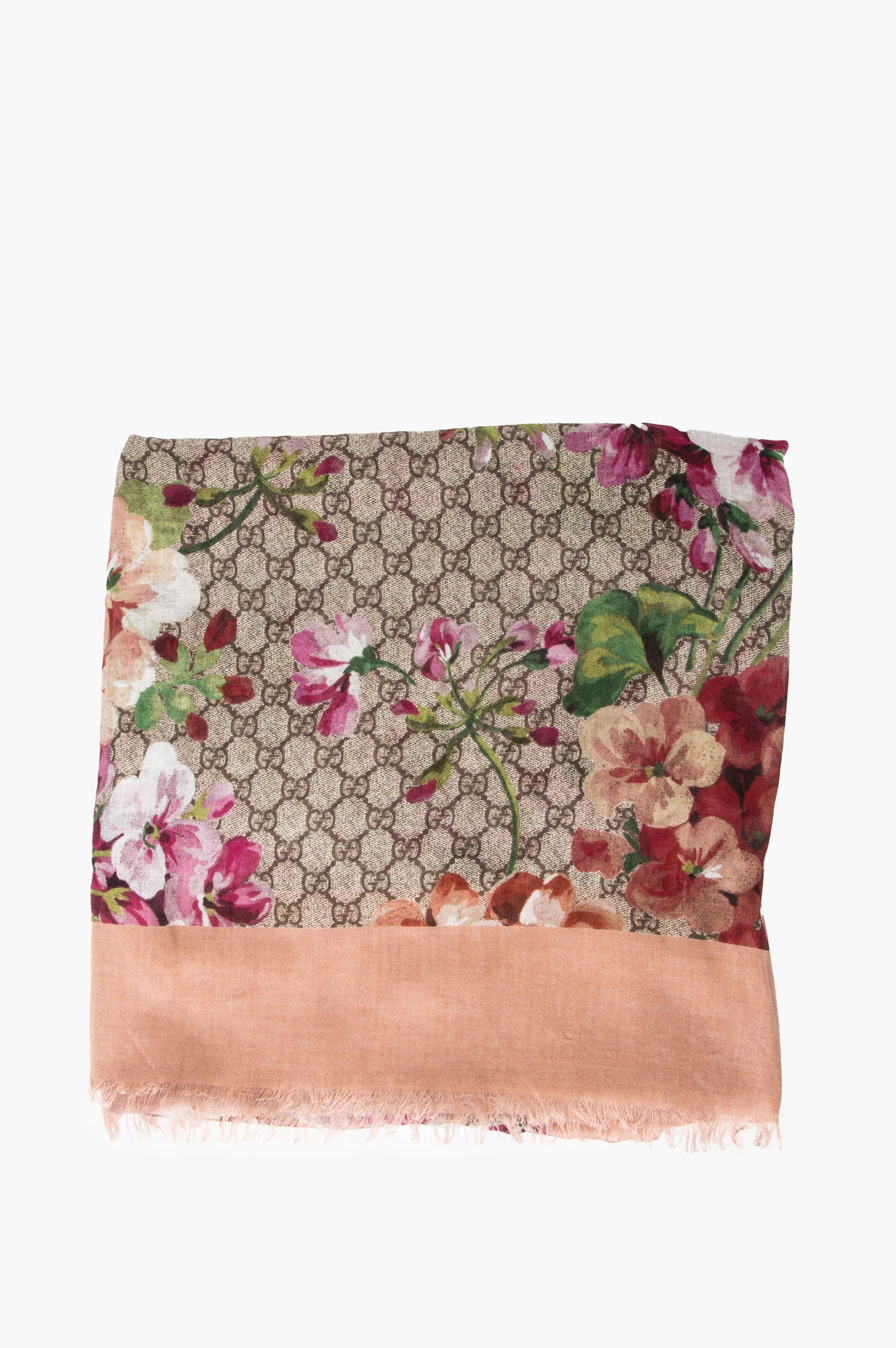Gucci GG Blooms Print Scarf