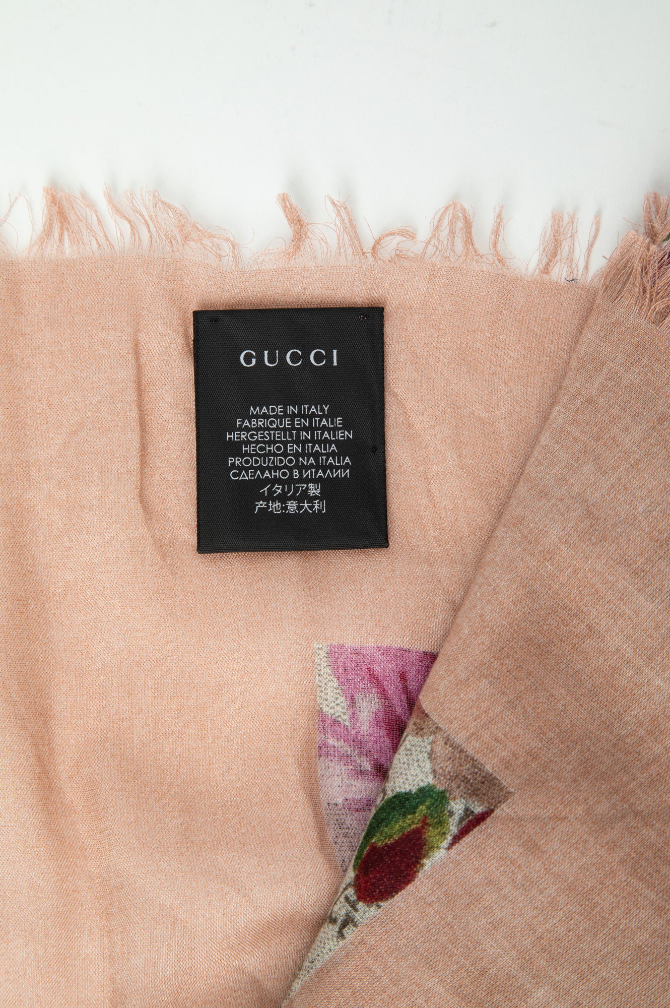 Gucci GG Blooms Print Scarf