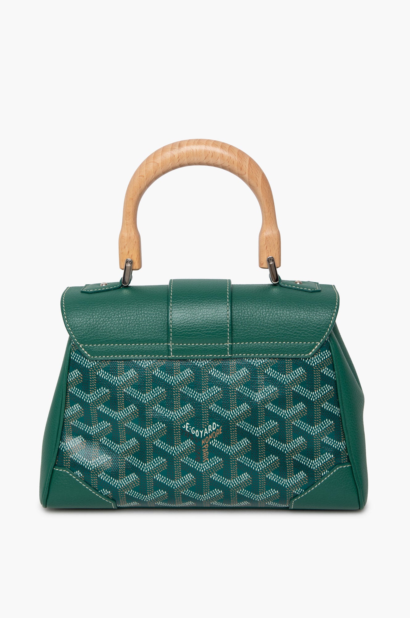Goyard Green Goyardine Saïgon Souple Mini Bag