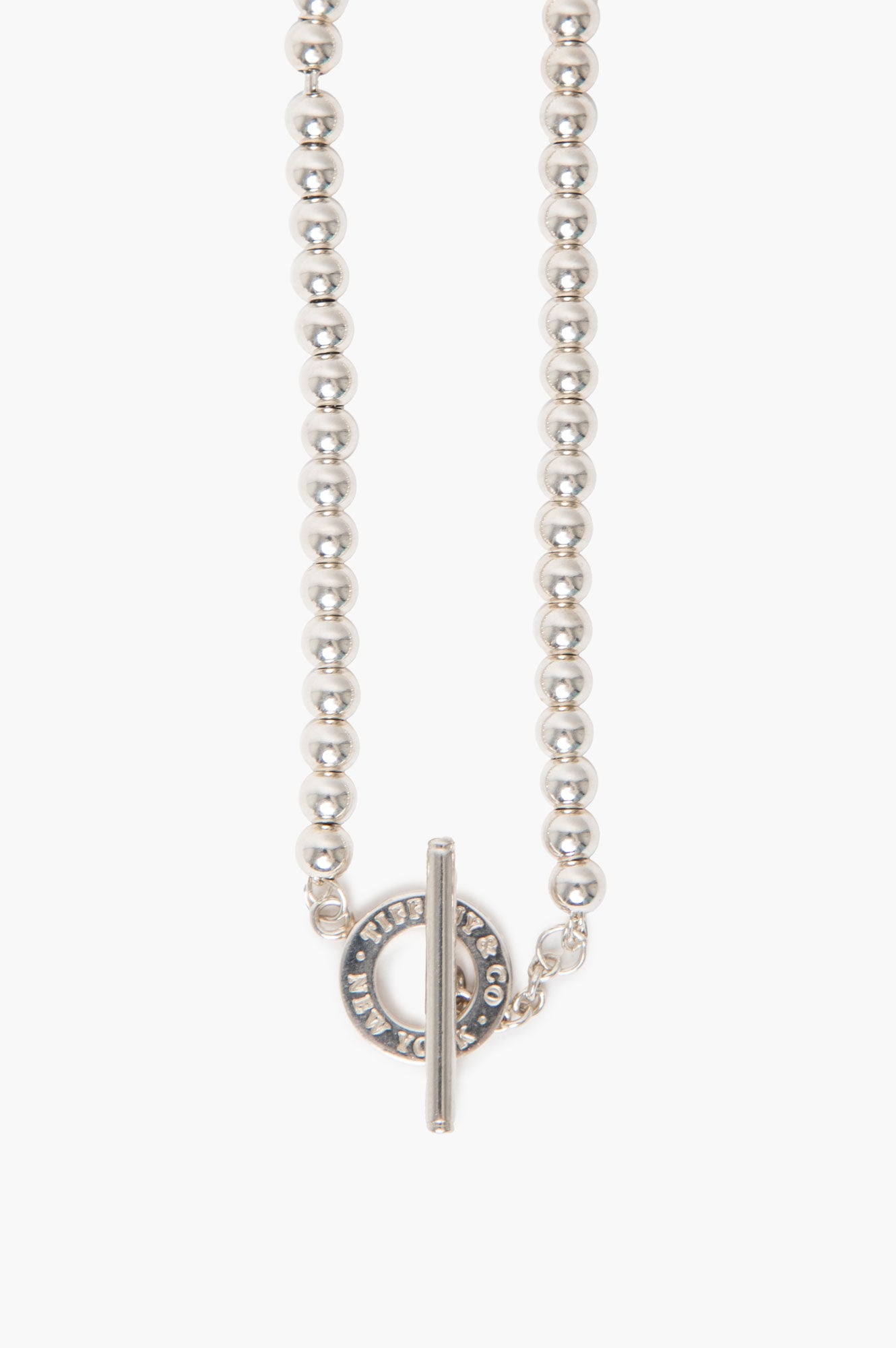 Tiffany & Co. Sterling Silver Toggle Bead Bracelet