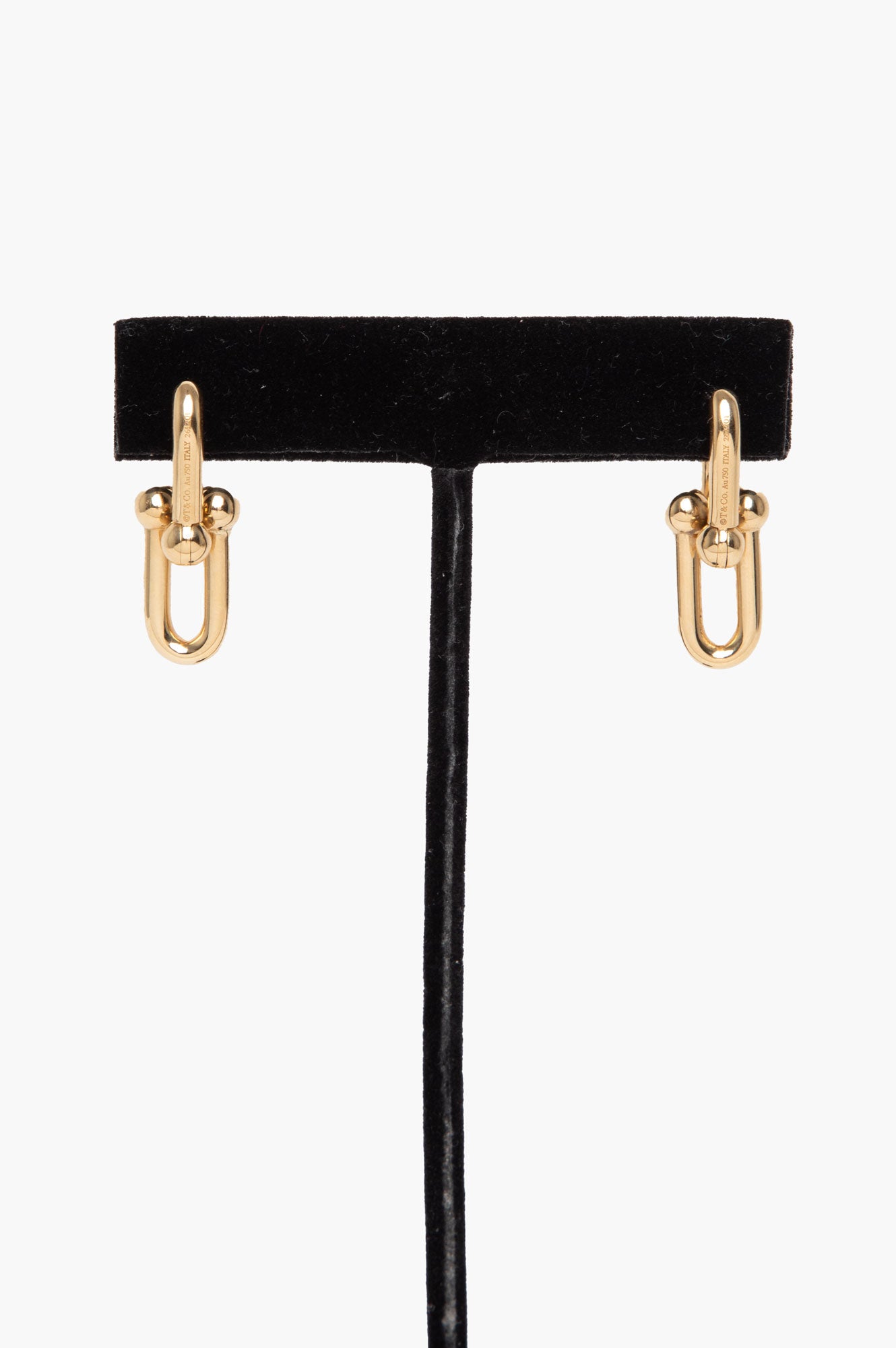 Tiffany & Co. 18k Yellow Gold Medium HardWare Link Earrings