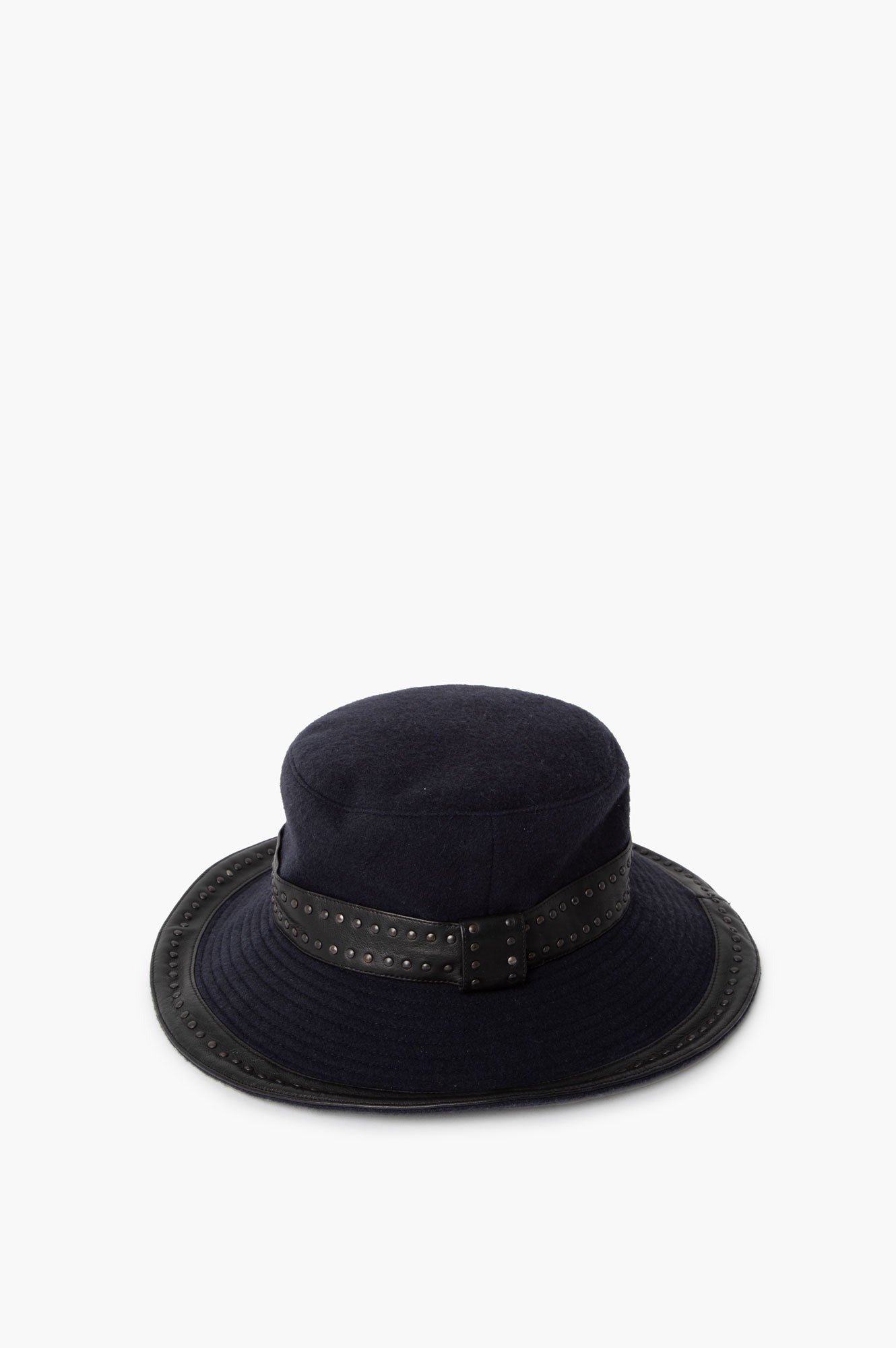 Hermes Navy Blue Cashmere Hat Size 58