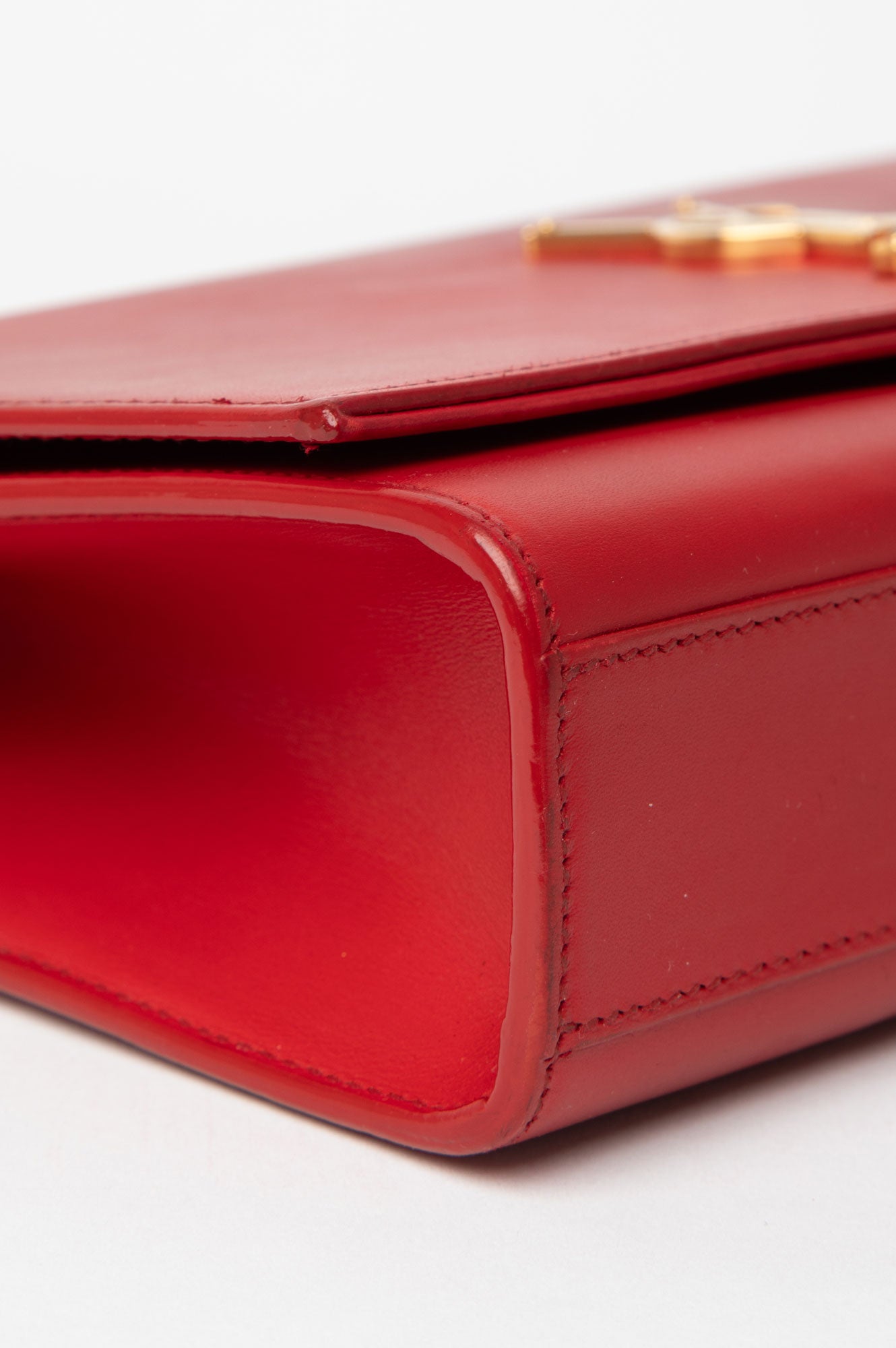 Saint Laurent Red Calfskin Medium Classic Kate Tassel Bag