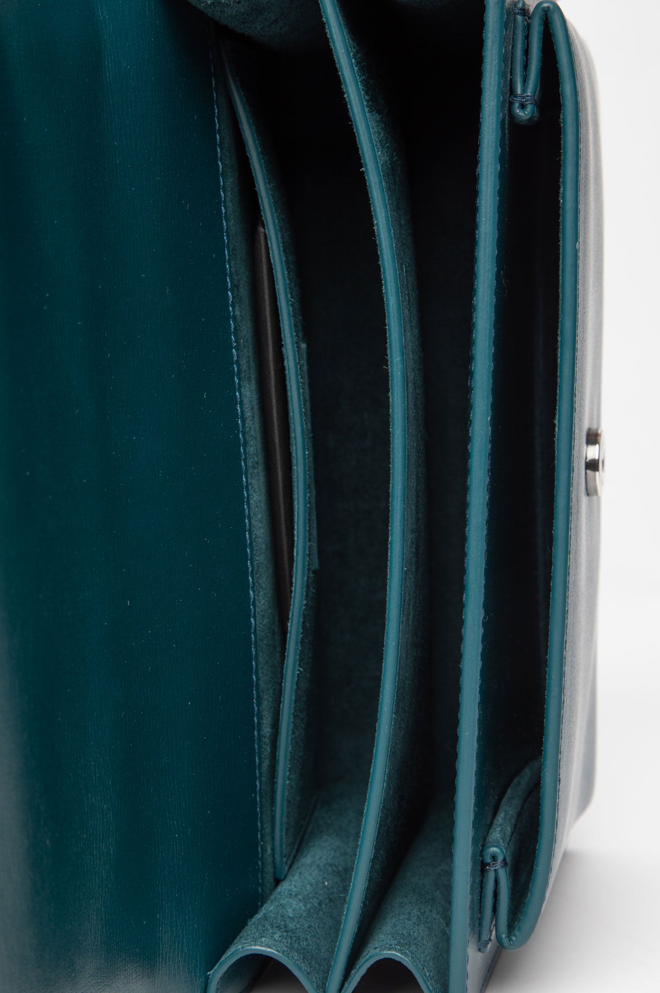 Saint Laurent Teal Medium Sunset Shoulder Bag