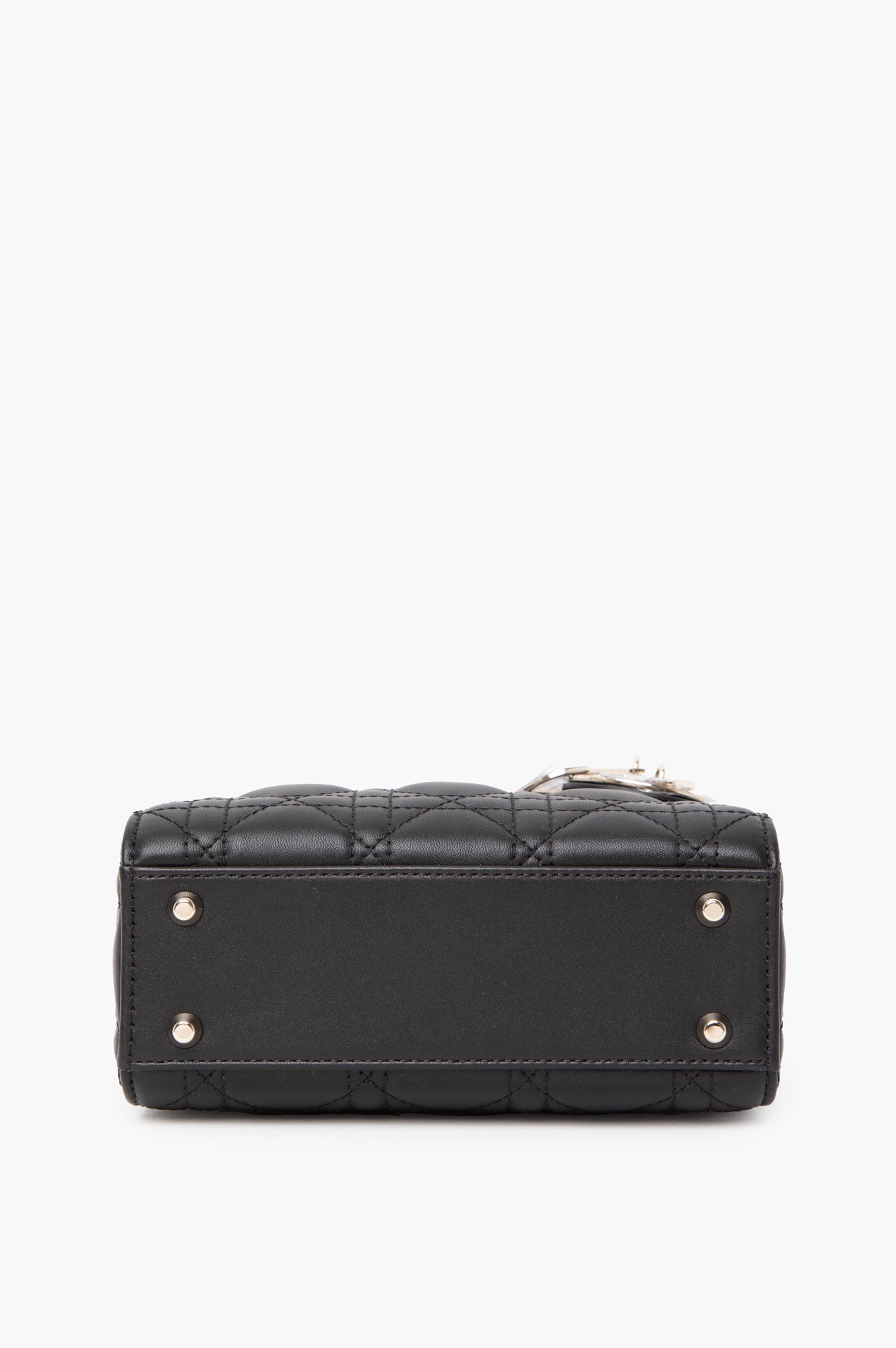 Dior Mini Lady Dior Black Cannage Lambskin Rich text editor